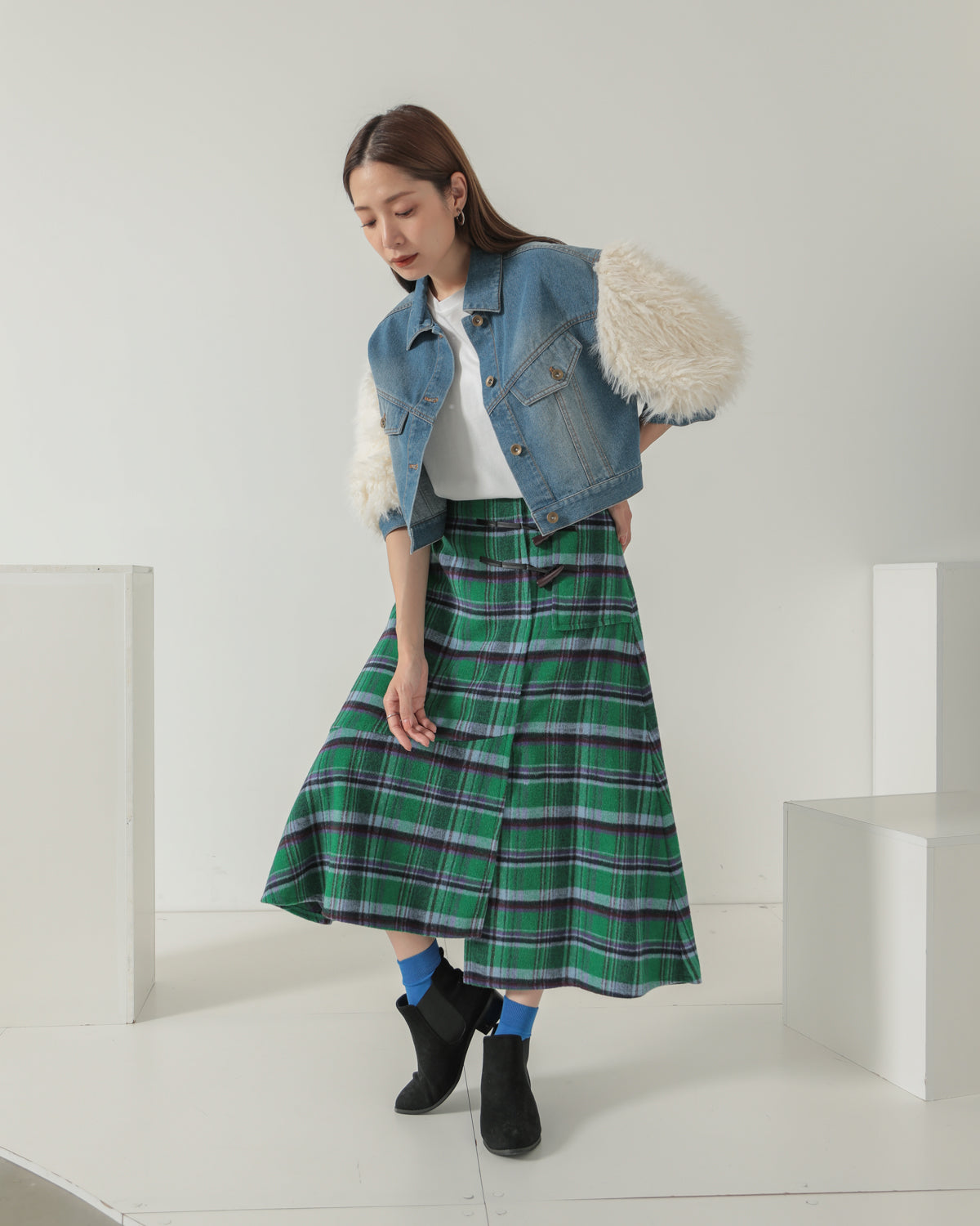 toggle check skirt