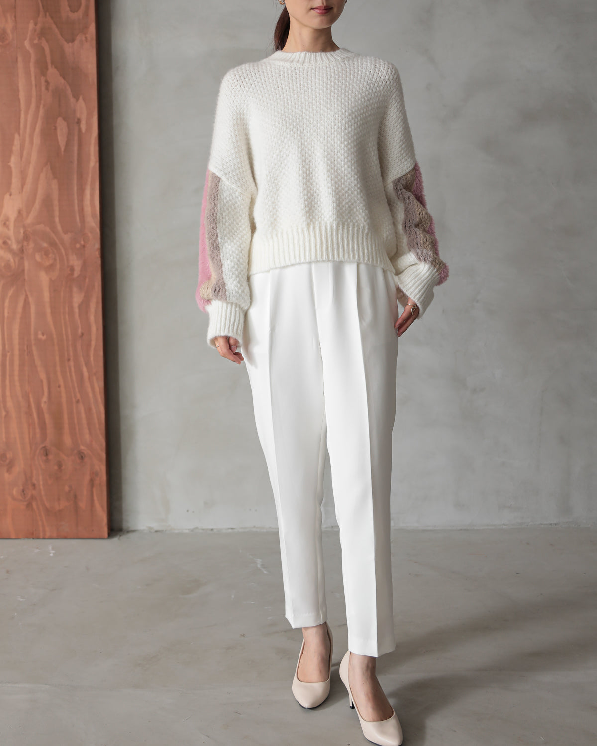 sleeve color scheme Kanoko pullover