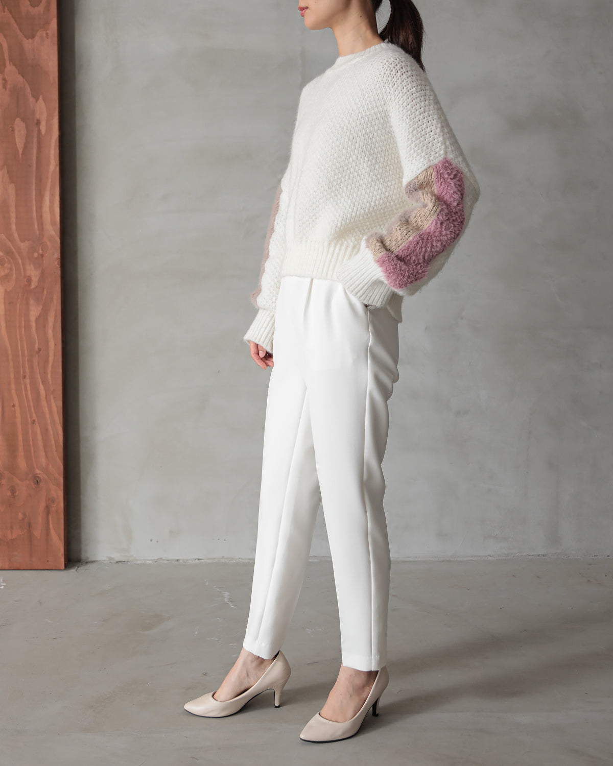 sleeve color scheme Kanoko pullover