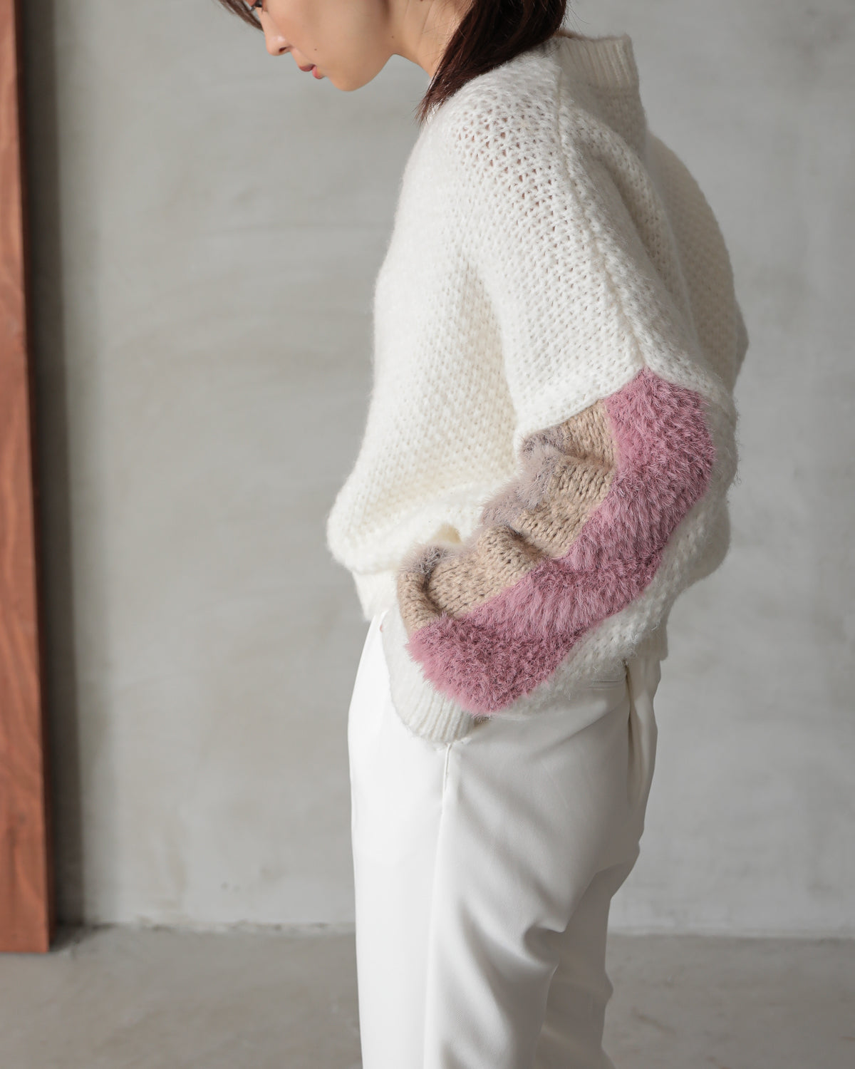 sleeve color scheme Kanoko pullover