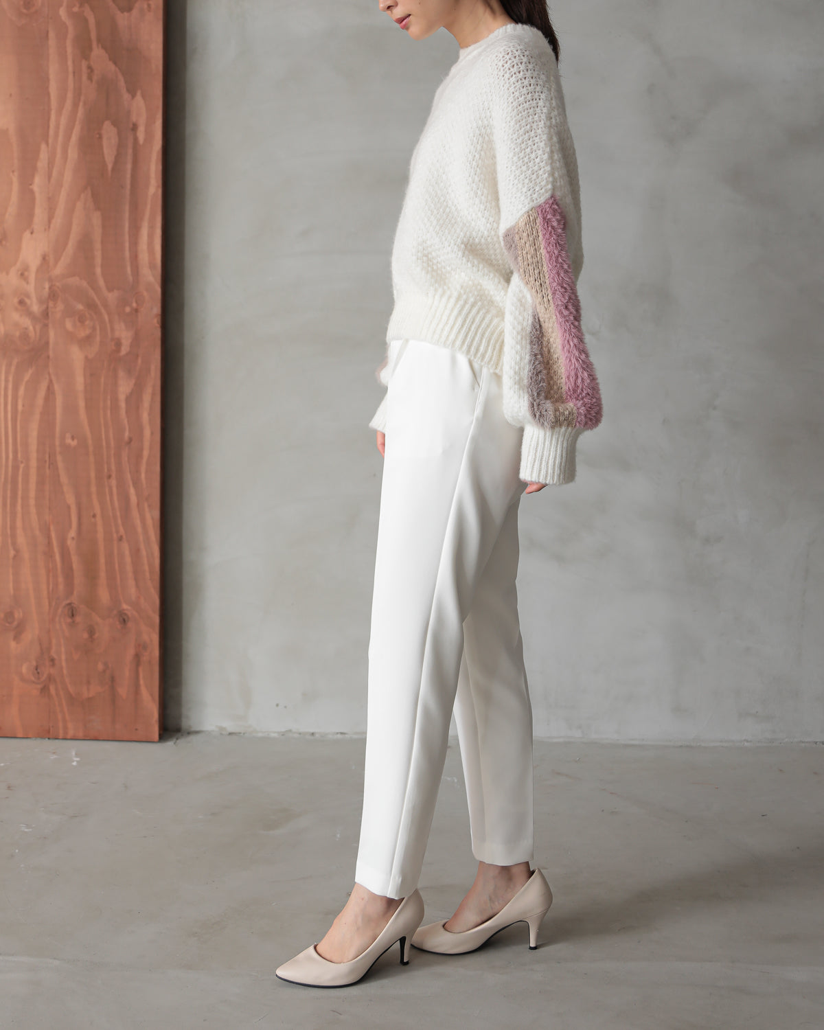 sleeve color scheme Kanoko pullover