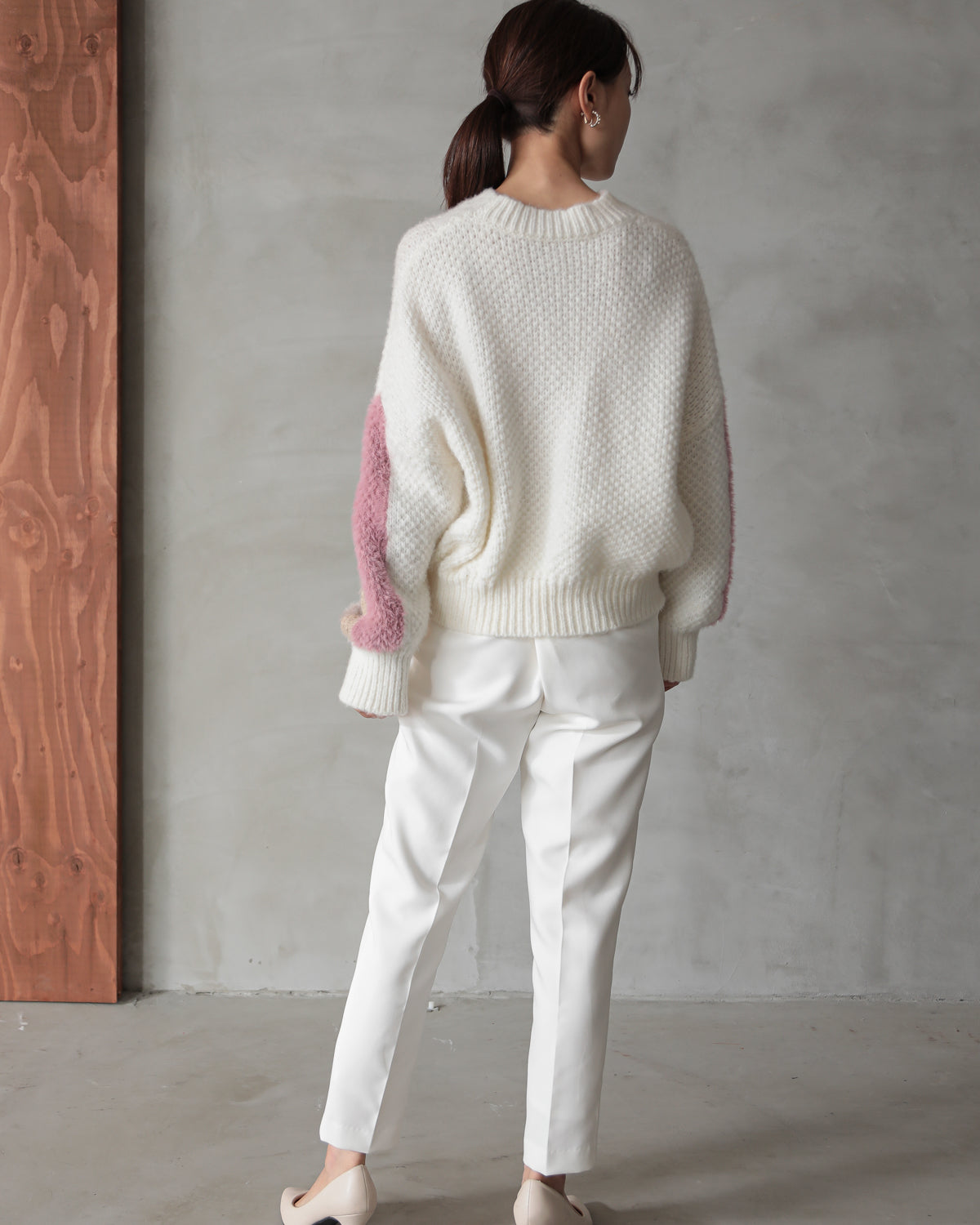 sleeve color scheme Kanoko pullover