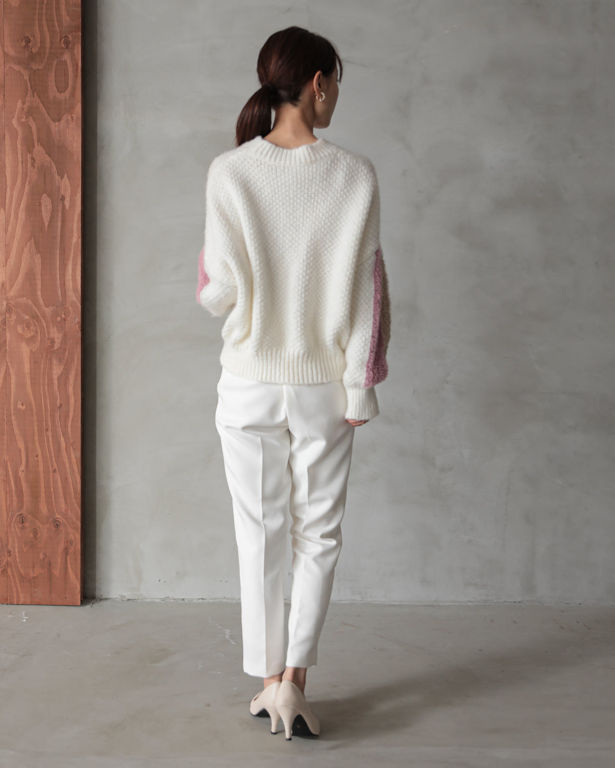 sleeve color scheme Kanoko pullover