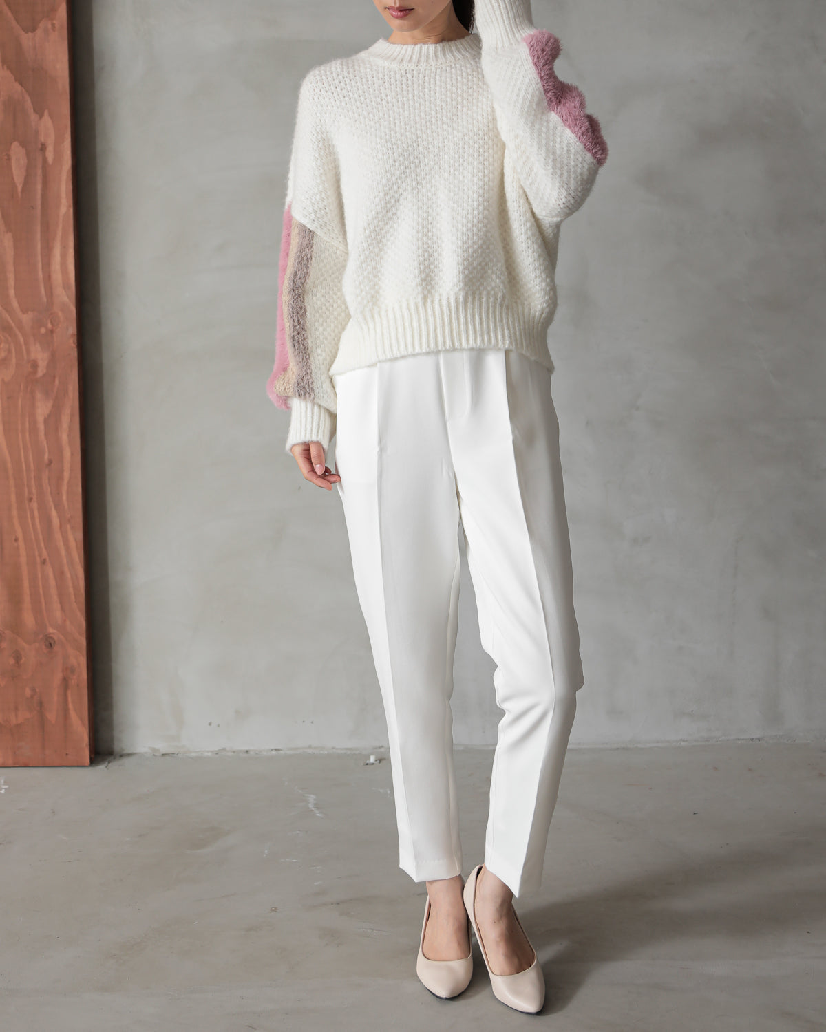 sleeve color scheme Kanoko pullover