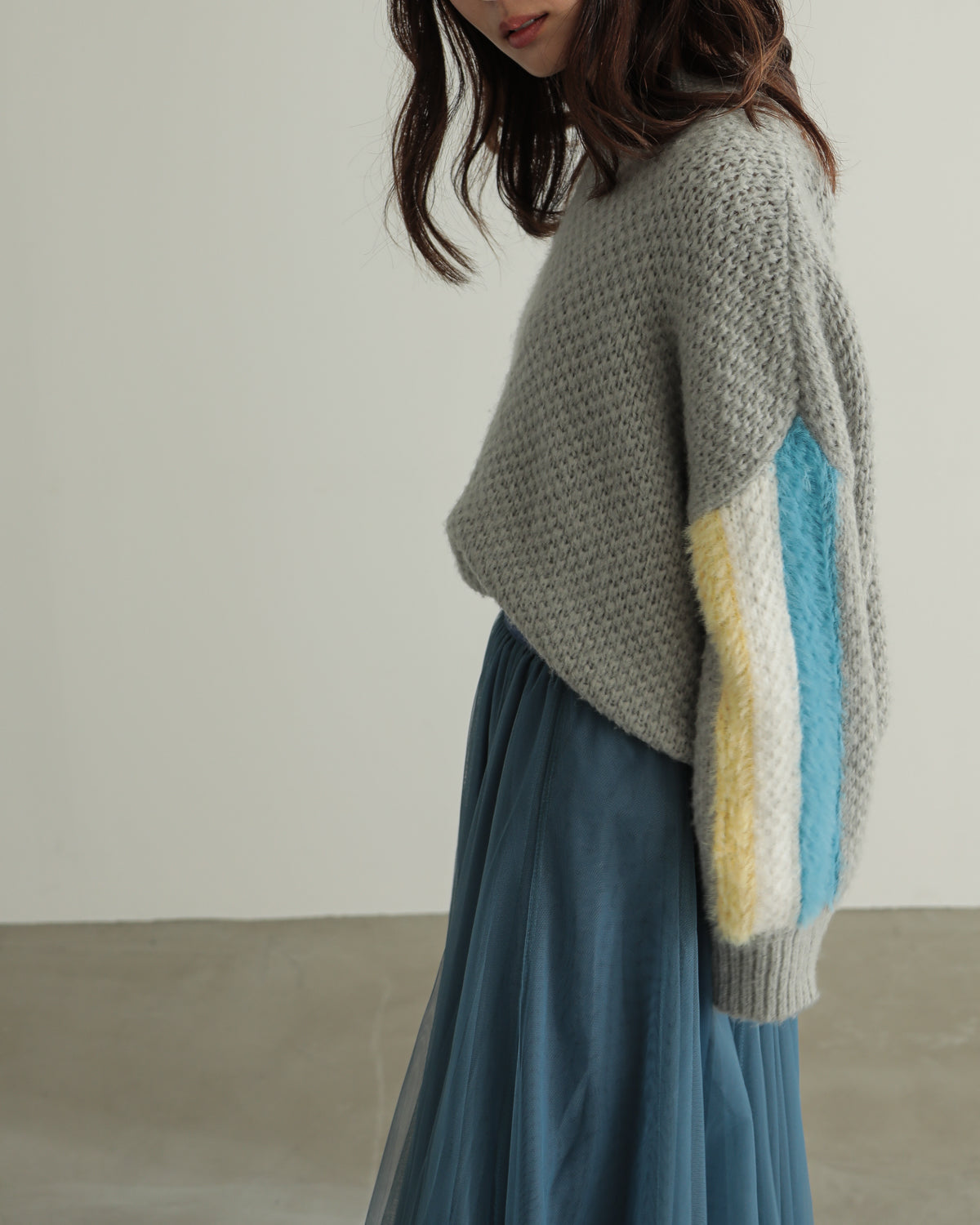 sleeve color scheme Kanoko pullover