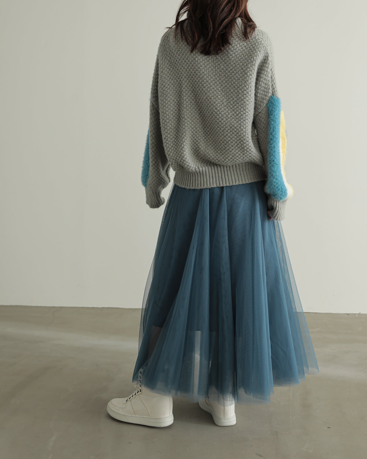 sleeve color scheme Kanoko pullover