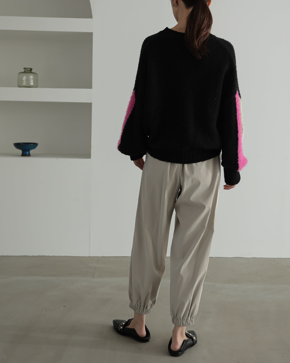 sleeve color scheme Kanoko pullover