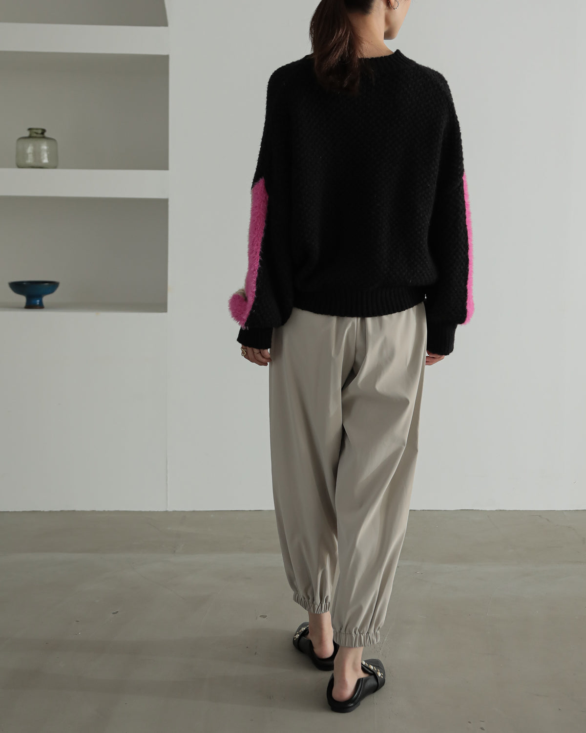 sleeve color scheme Kanoko pullover