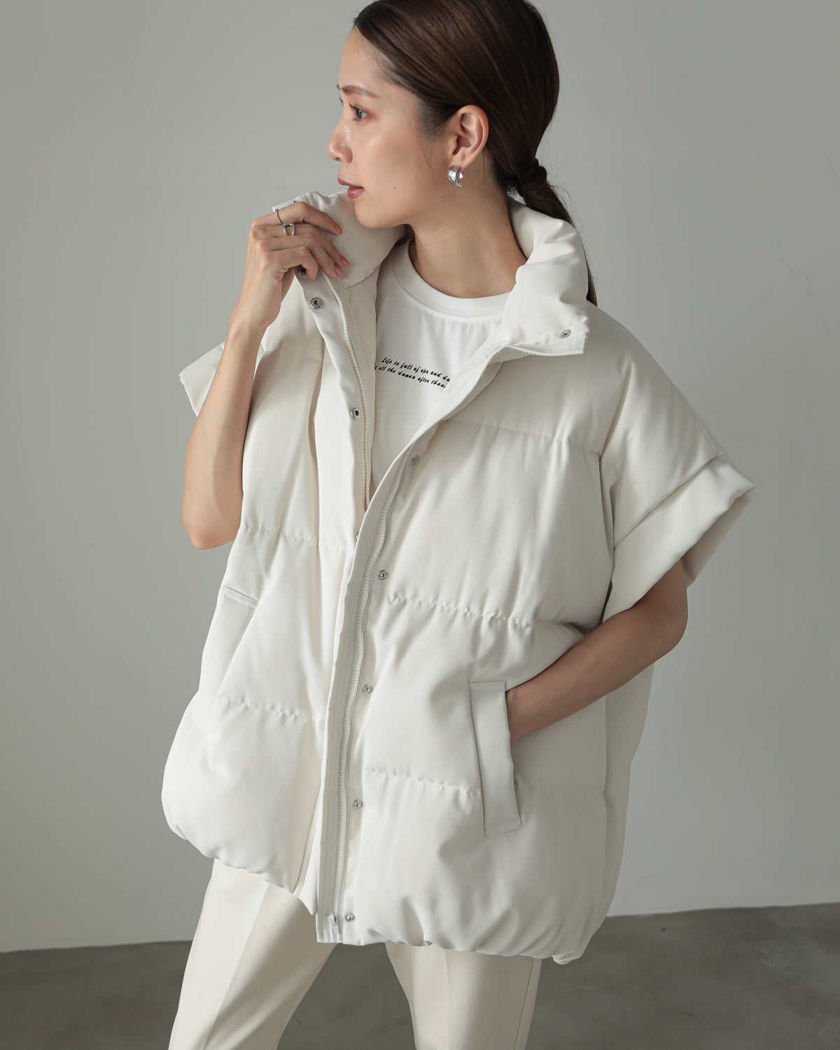 sleeveless down vest