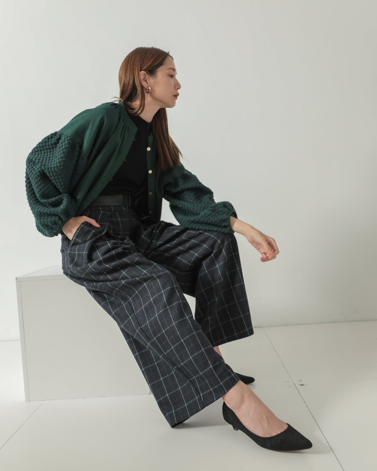 check pants with belt