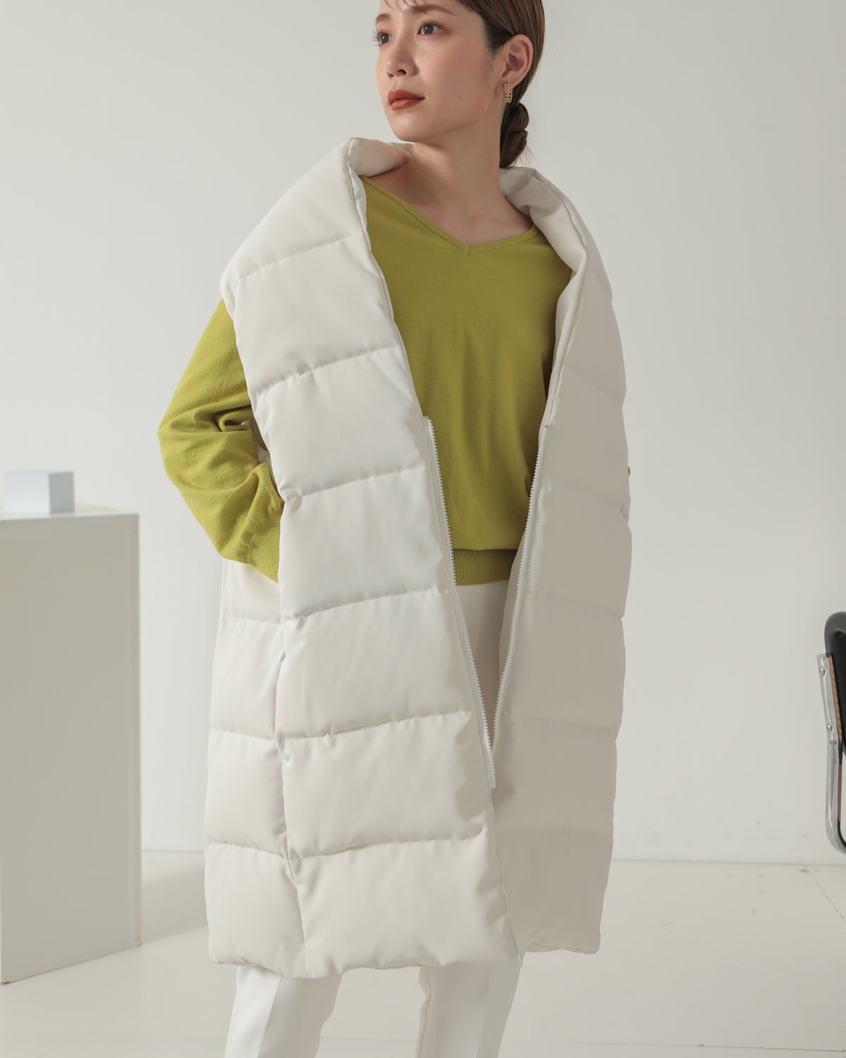 down long gilet