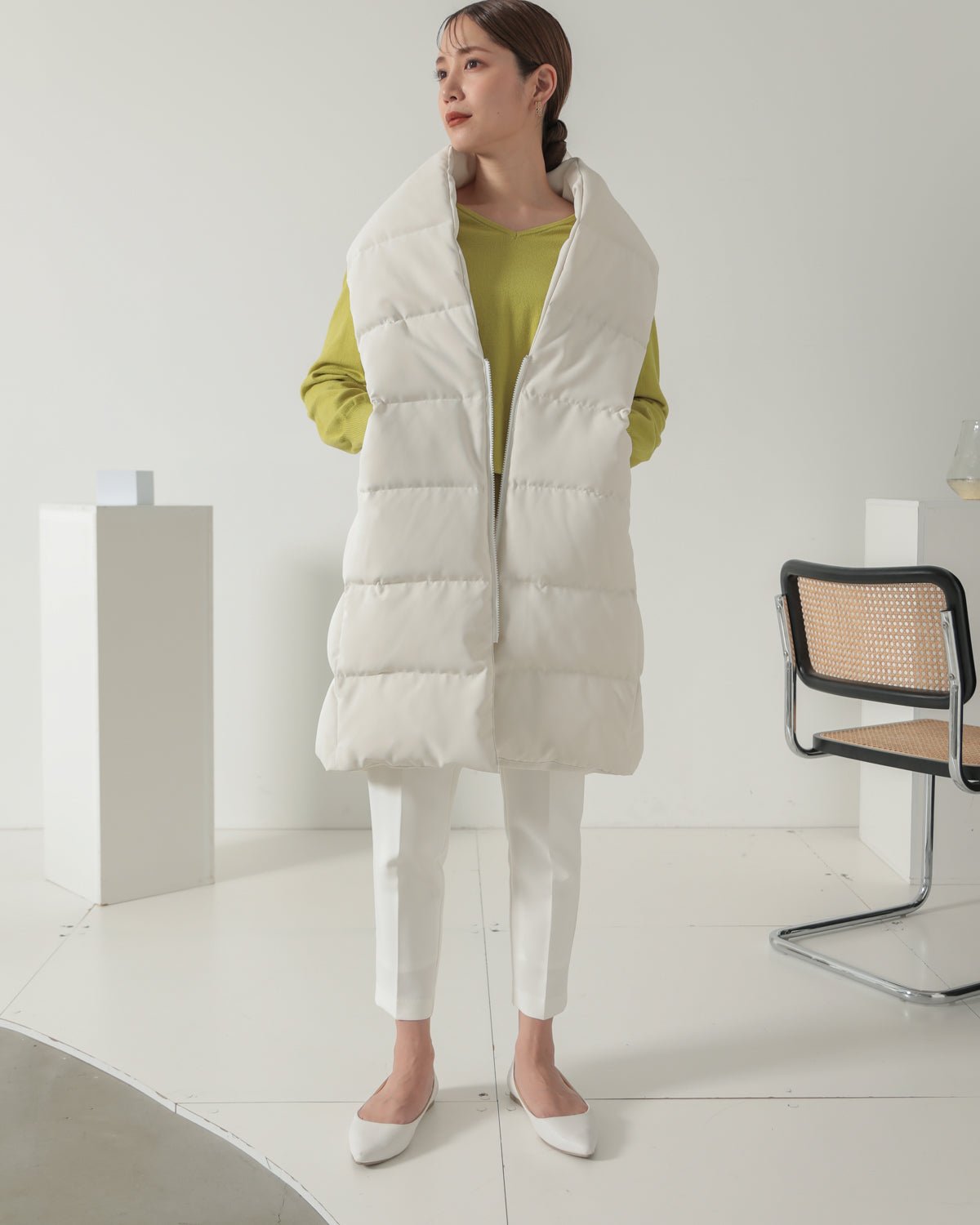 down long gilet