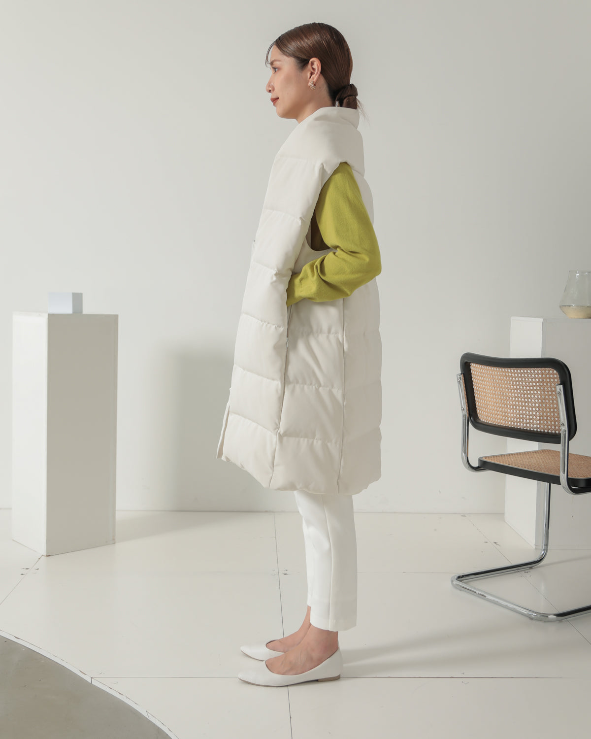 down long gilet