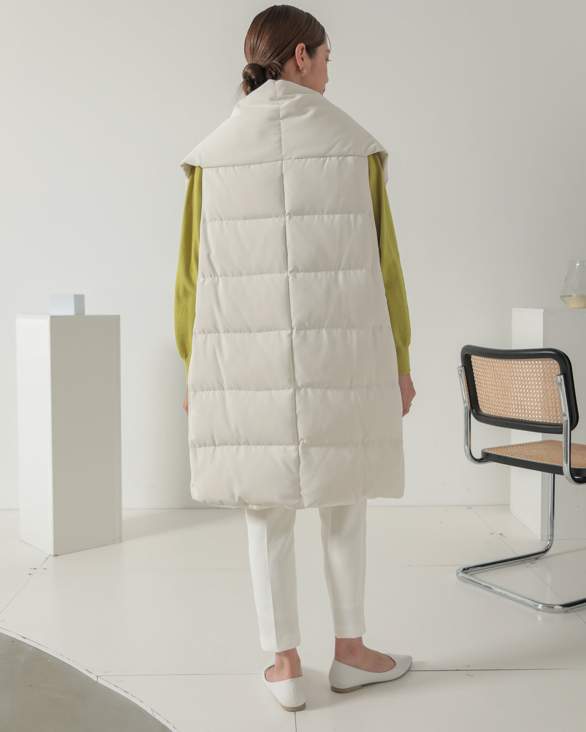 down long gilet