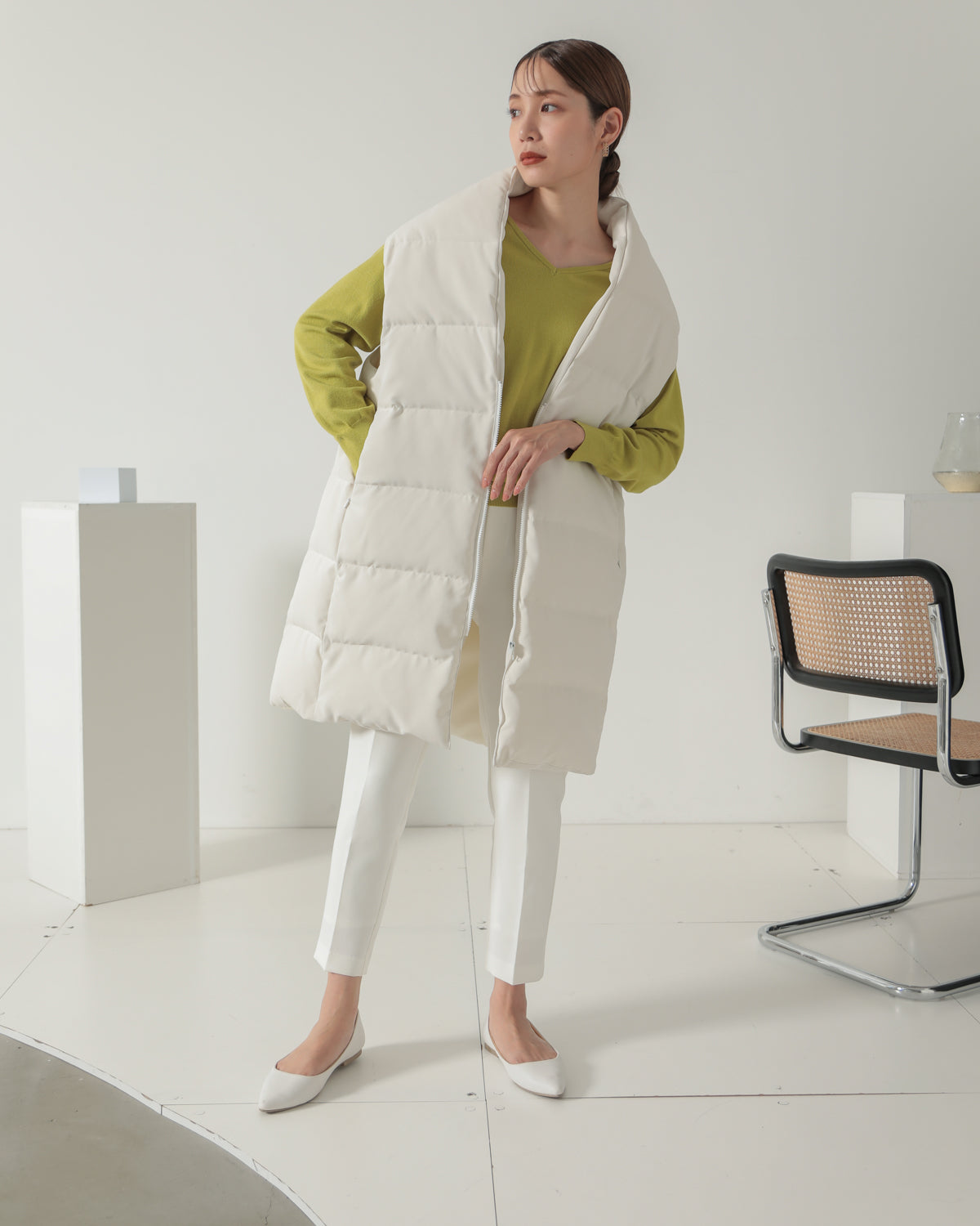 down long gilet