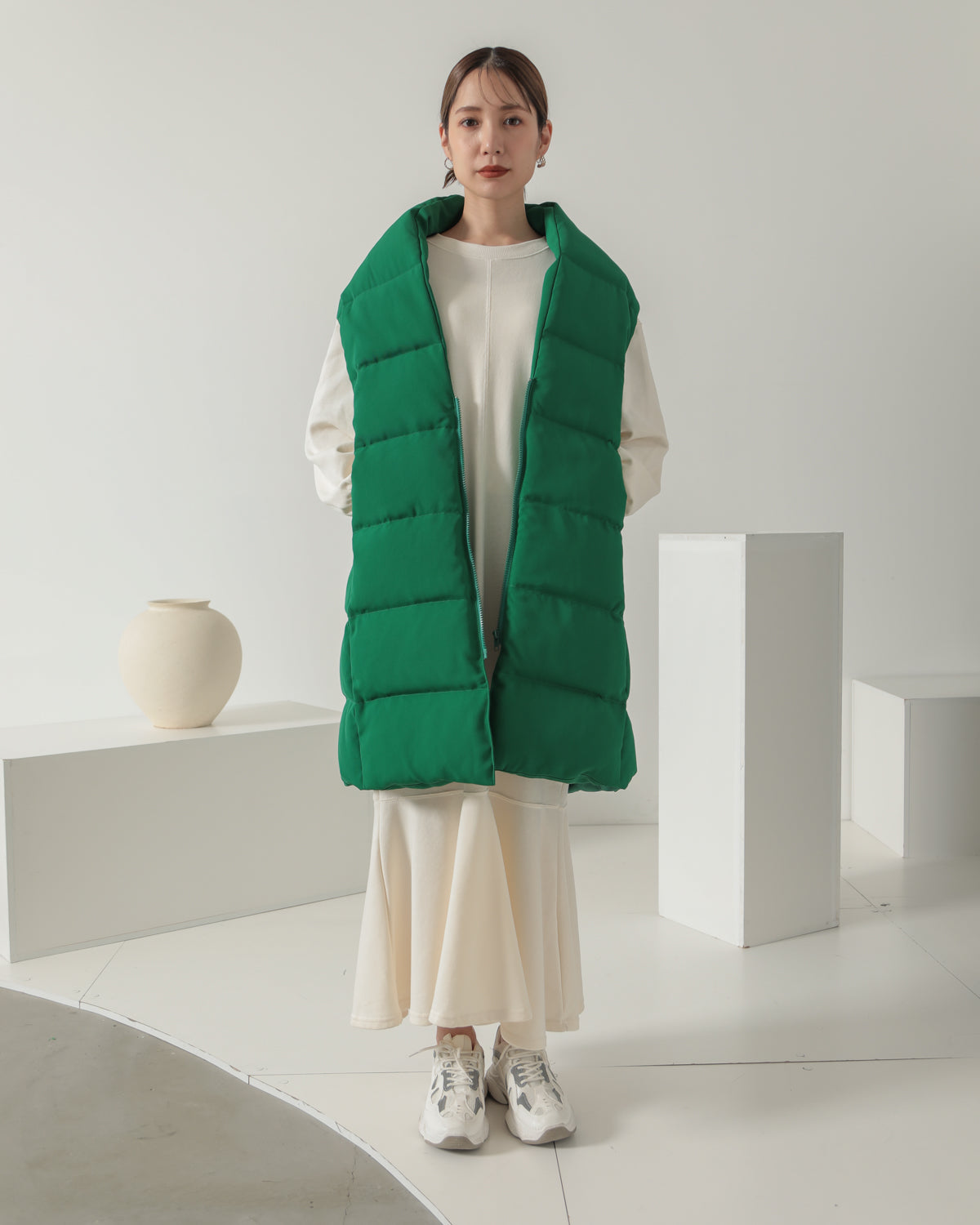 down long gilet