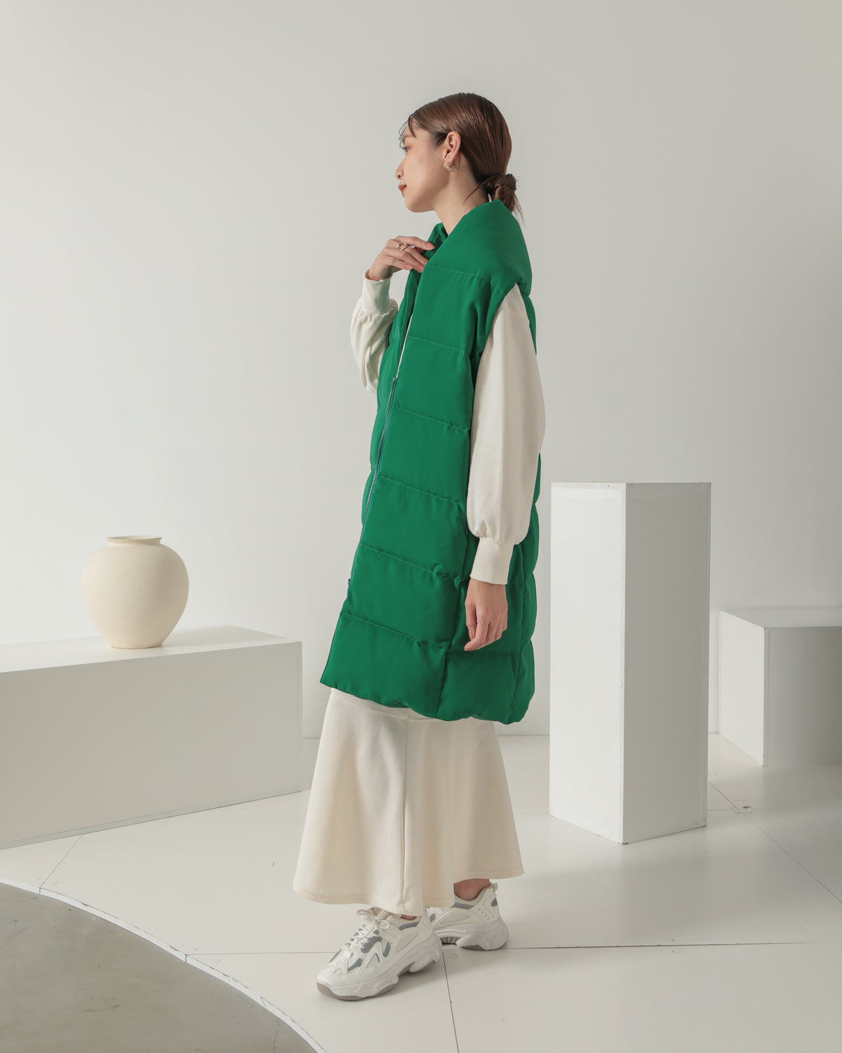 down long gilet