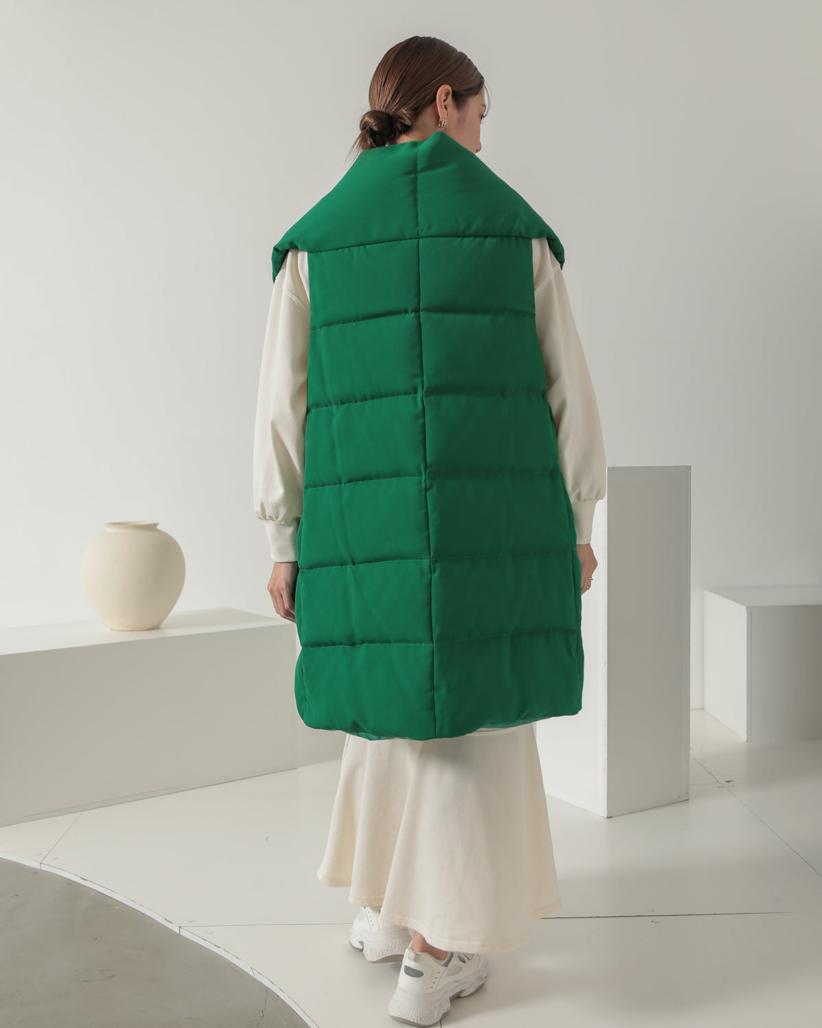 down long gilet