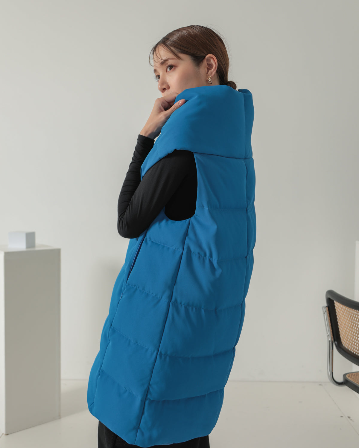 down long gilet