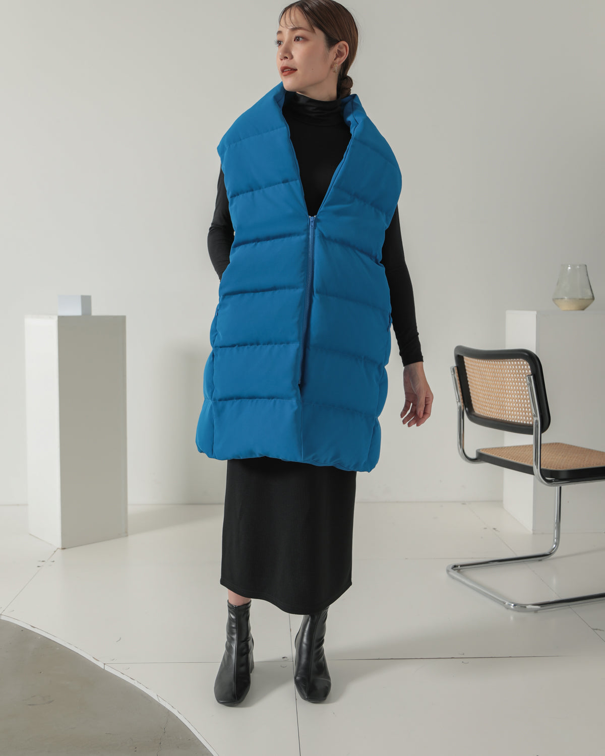 down long gilet