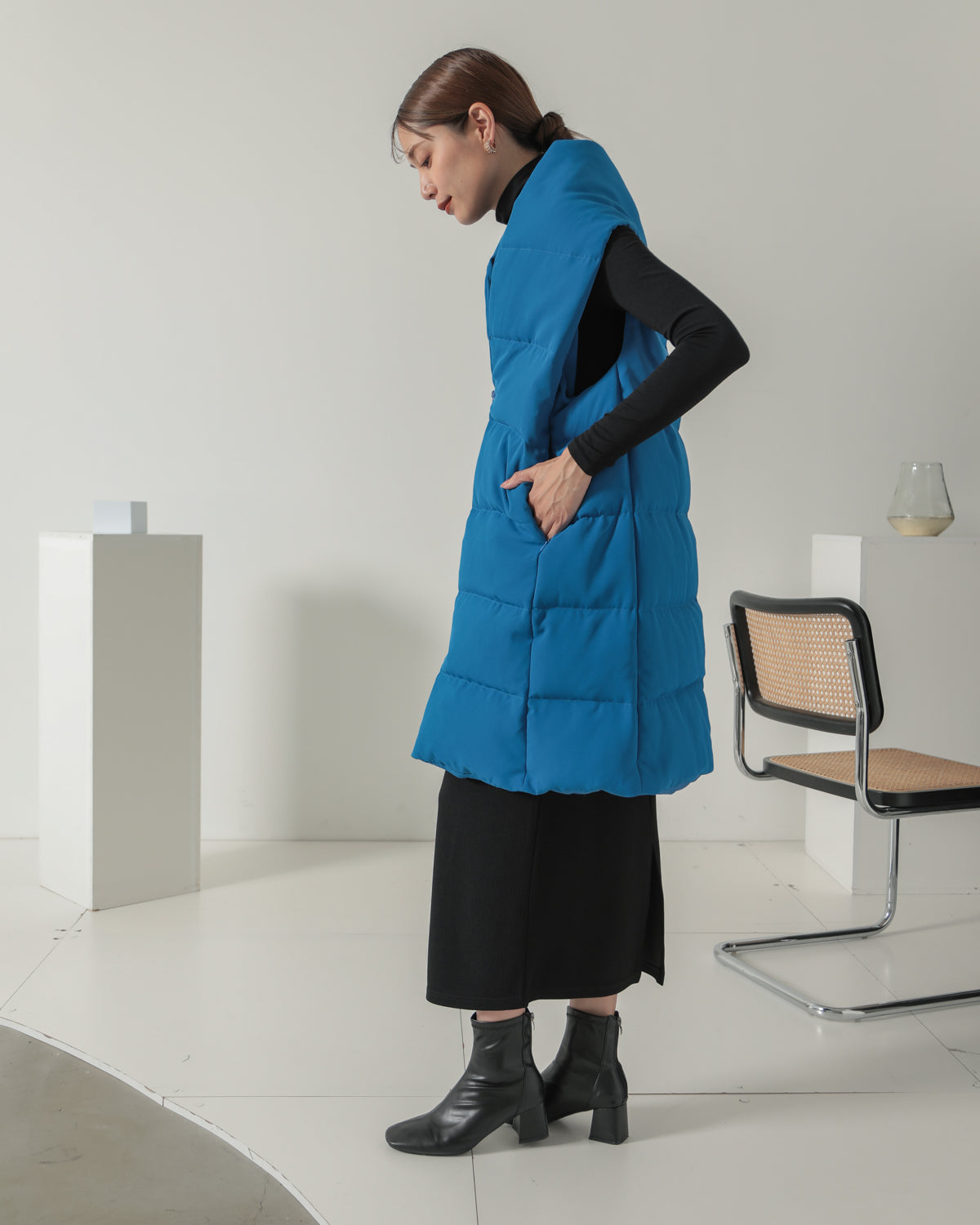 down long gilet