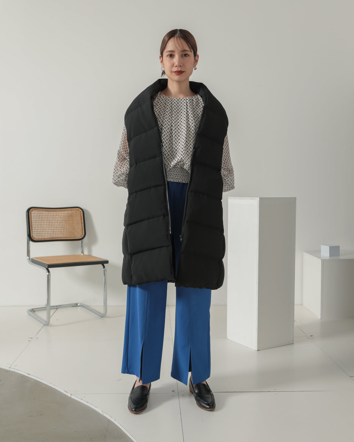 down long gilet