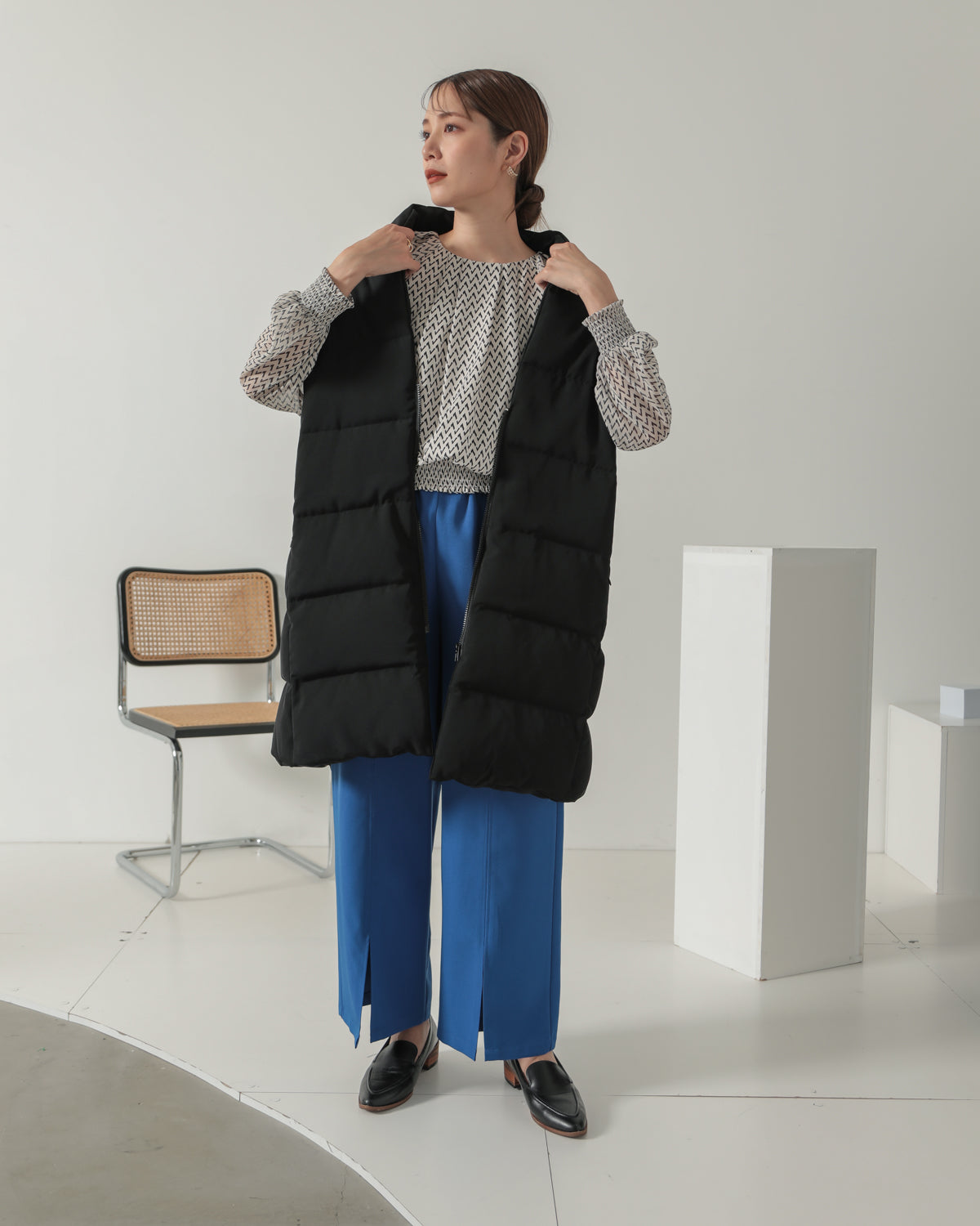 down long gilet
