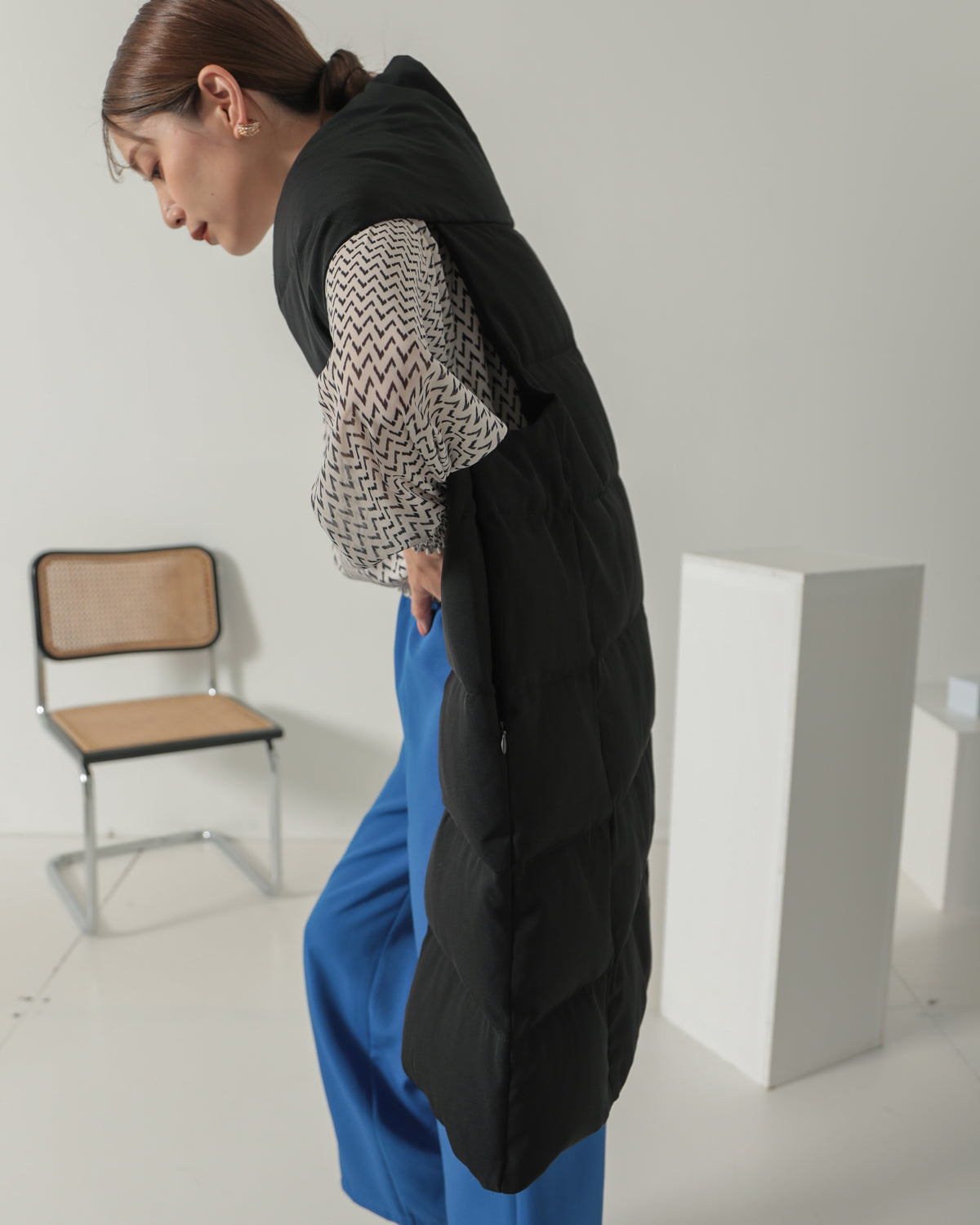 down long gilet