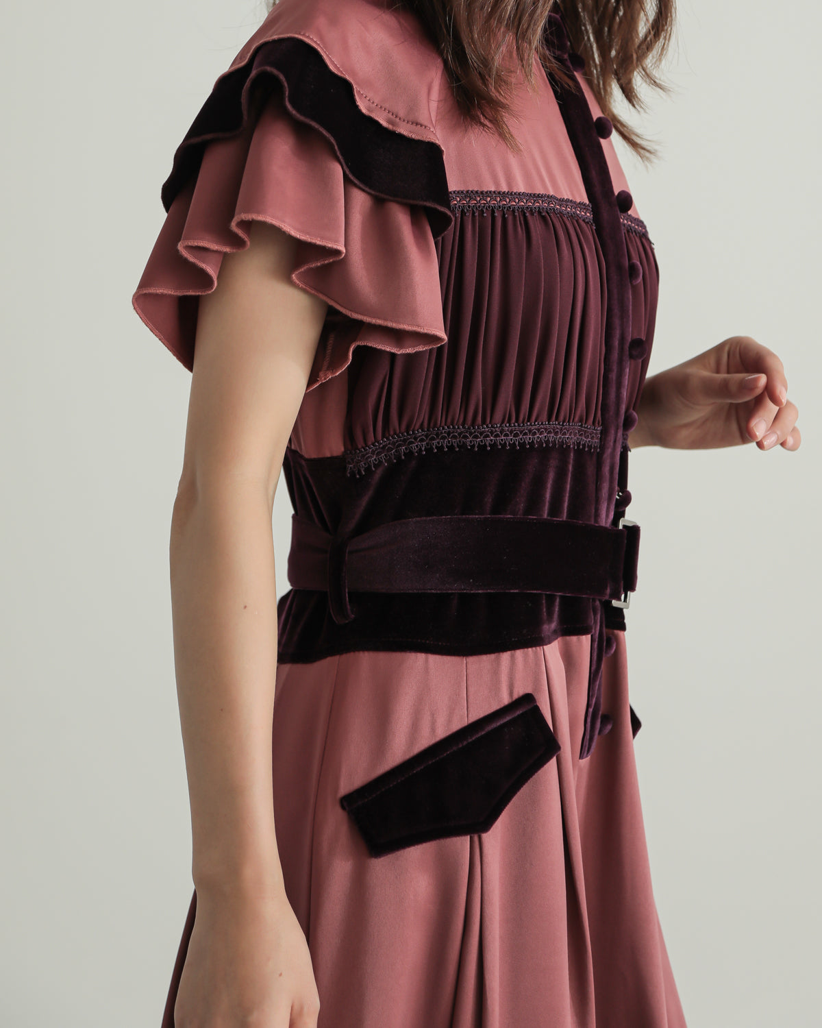 Layered color one piece