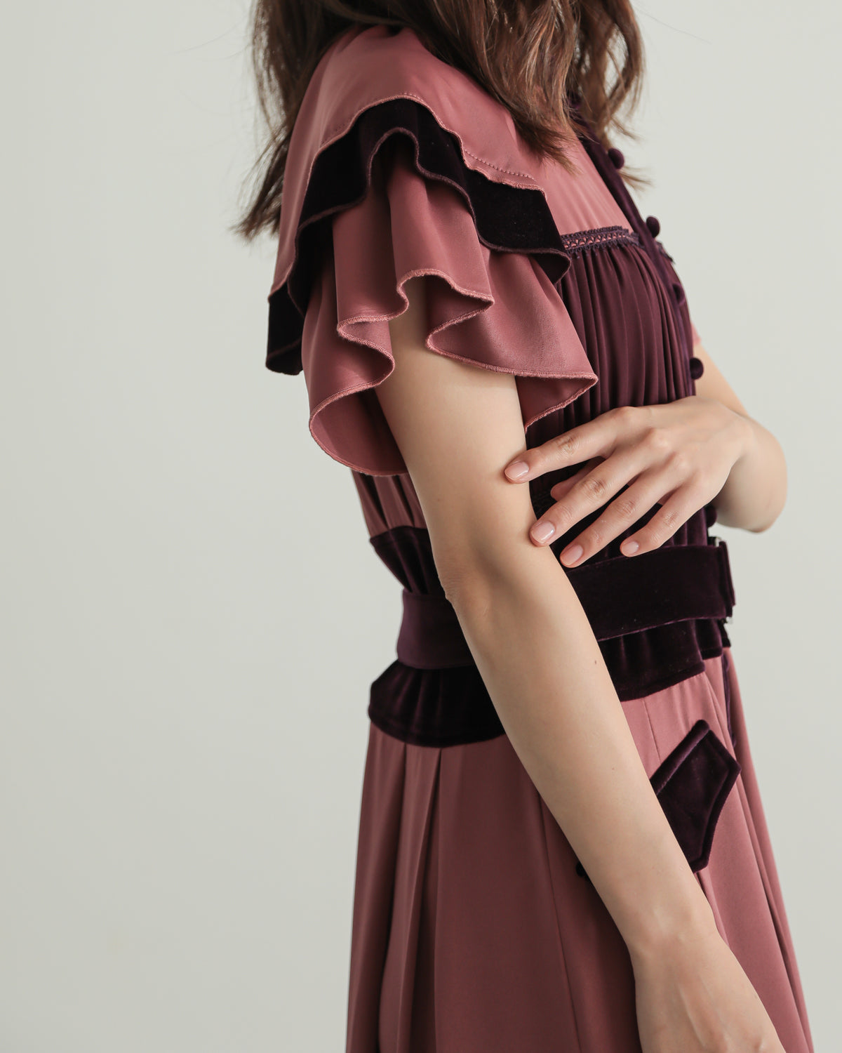 Layered color one piece