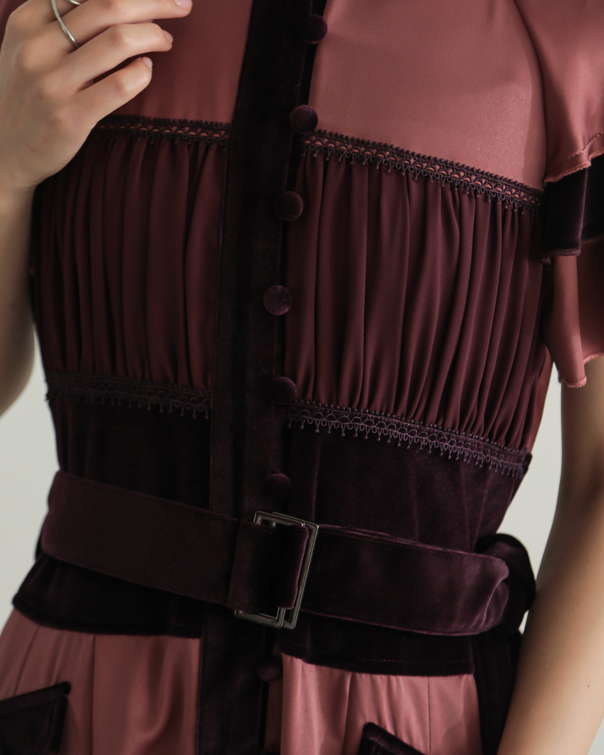 Layered color one piece