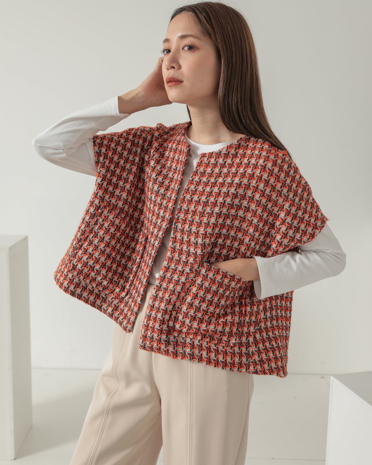 tweed vest