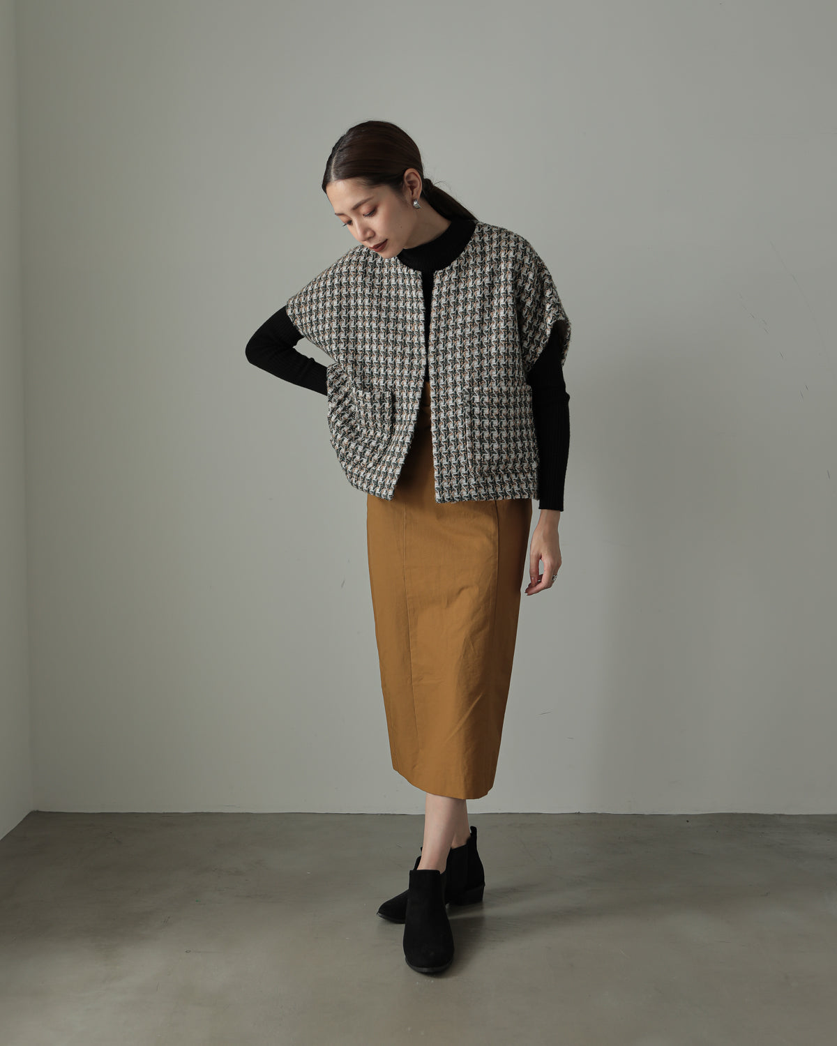 tweed vest