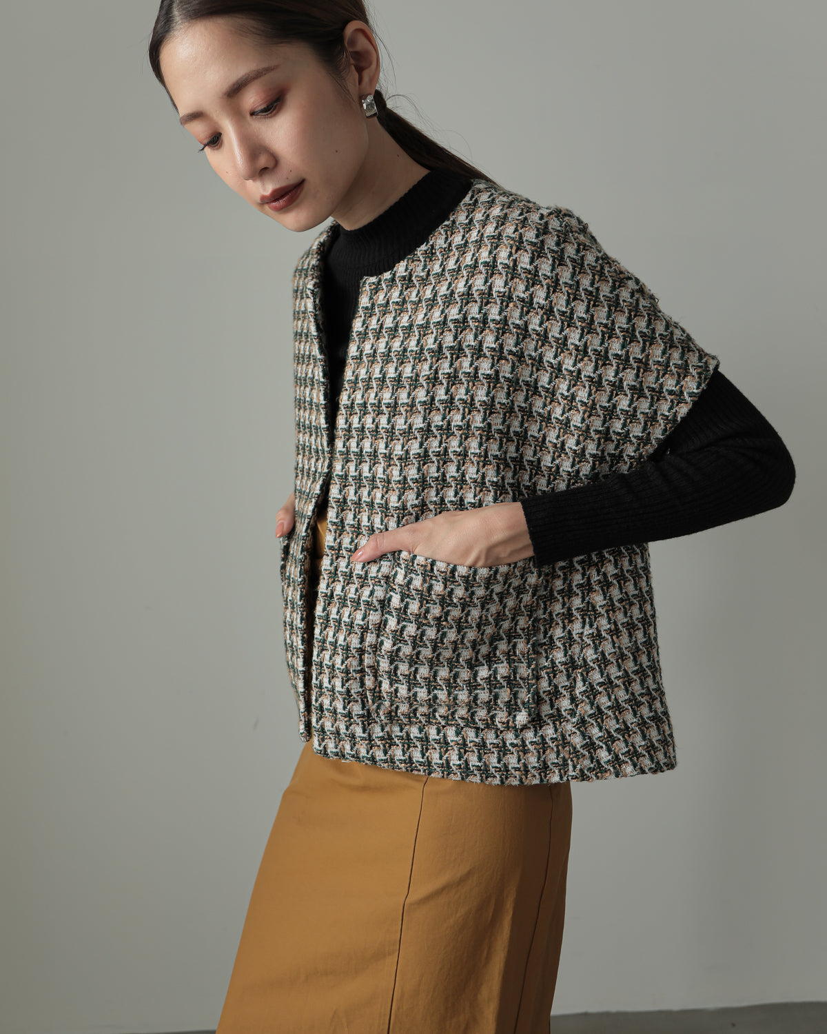 tweed vest