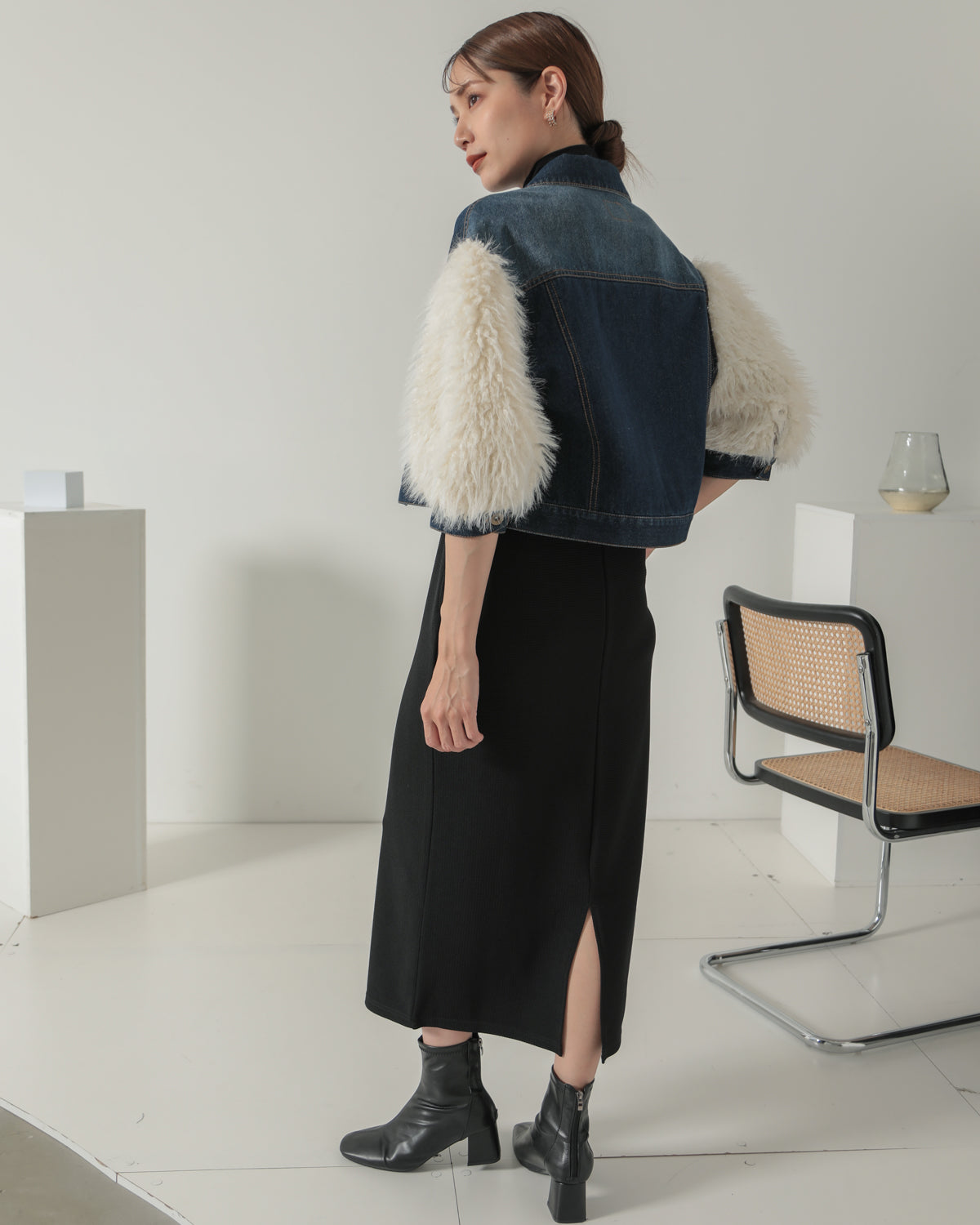 sleeve fur G jumper