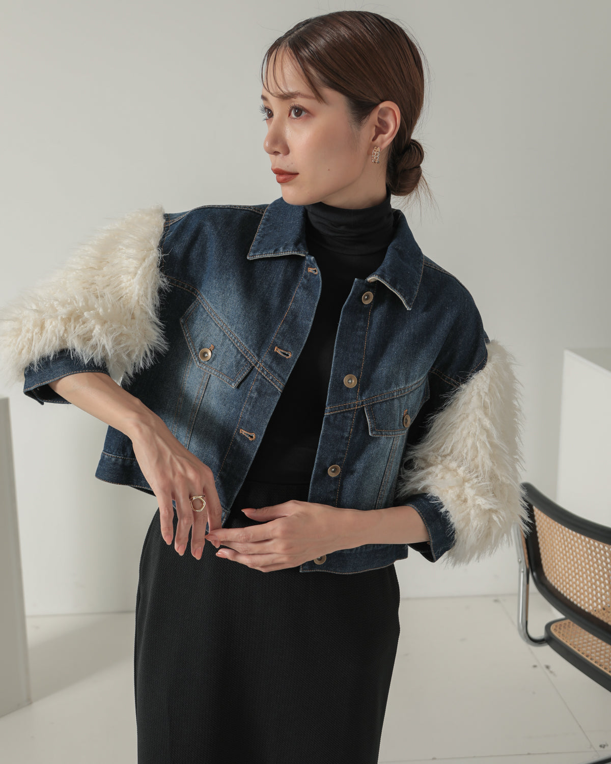 sleeve fur G jumper