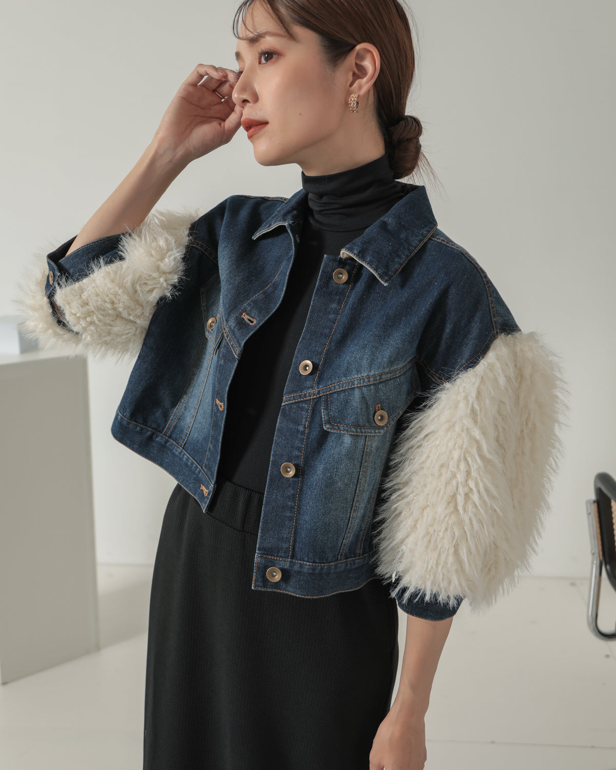 sleeve fur G jumper