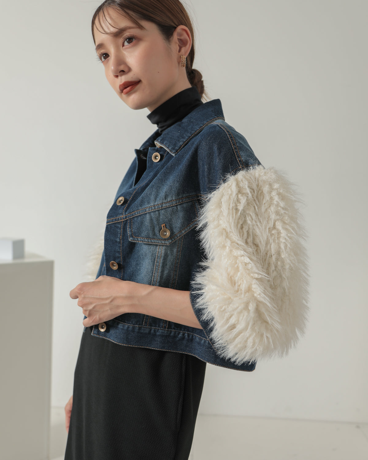 sleeve fur G jumper