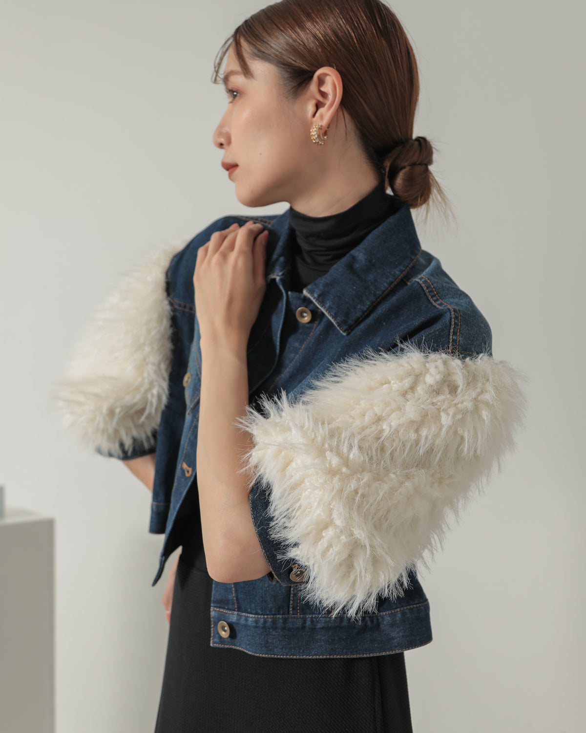 sleeve fur G jumper