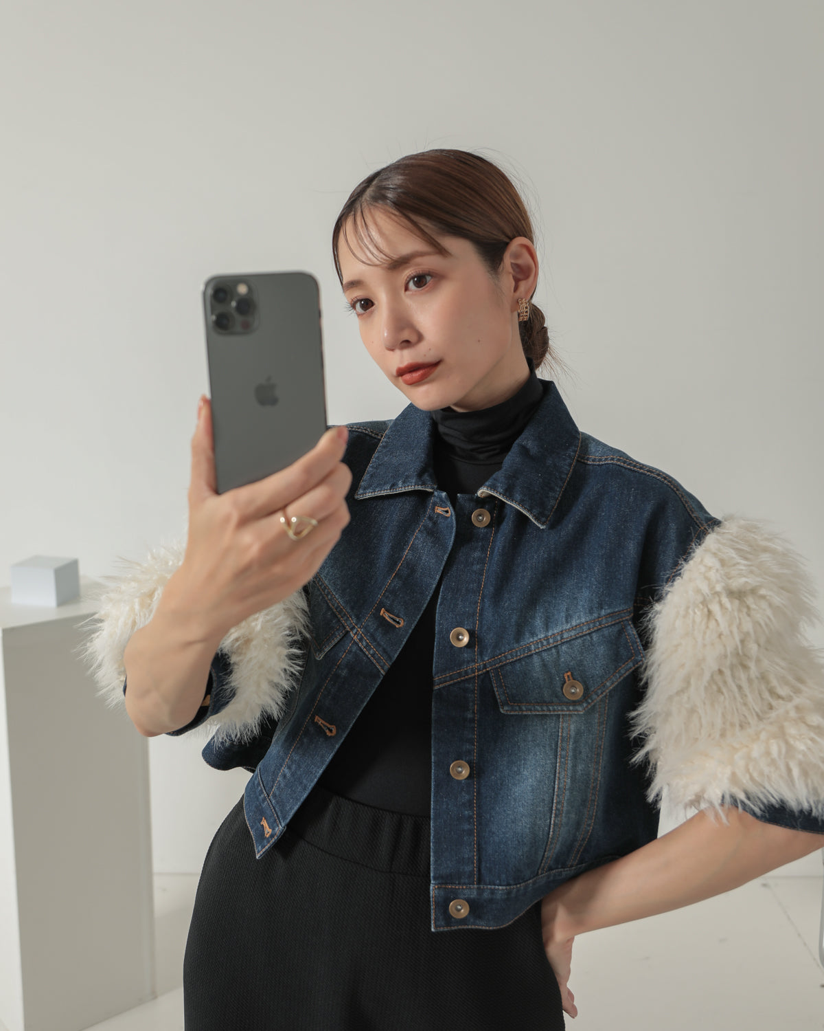 sleeve fur G jumper