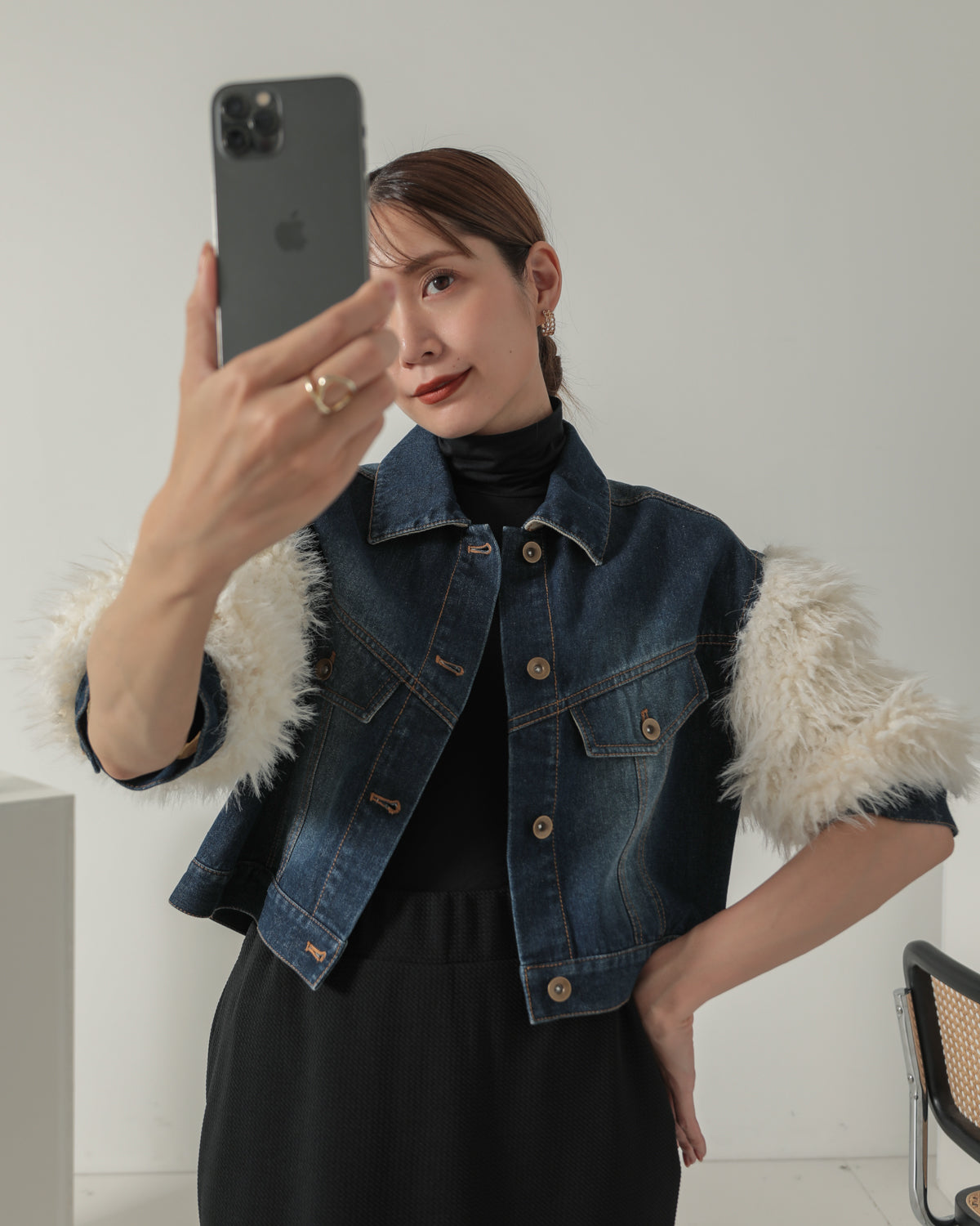 sleeve fur G jumper