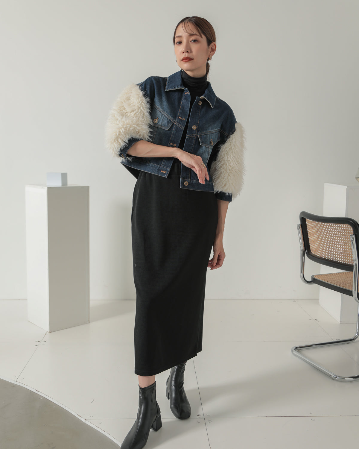 sleeve fur G jumper