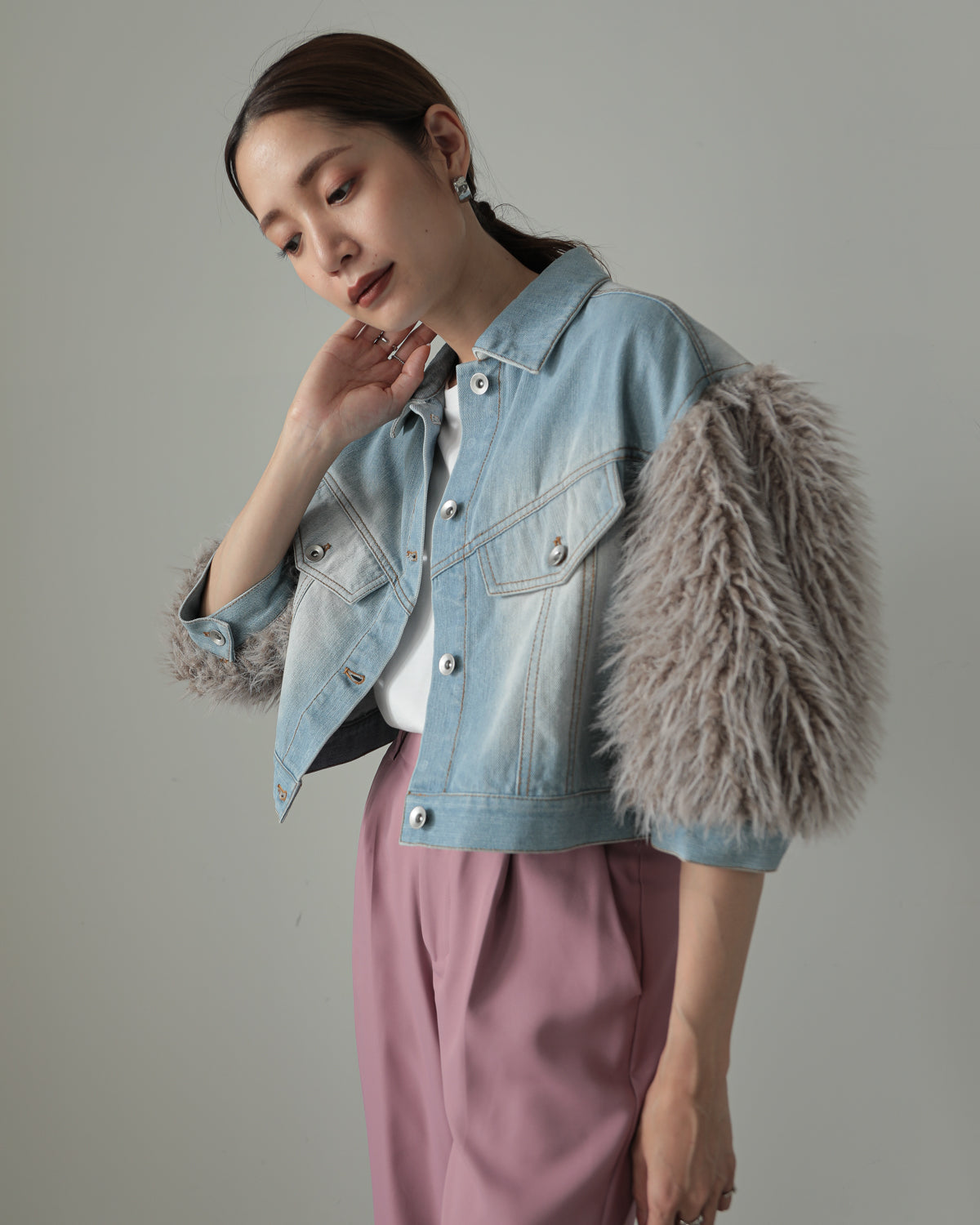 sleeve fur G jumper