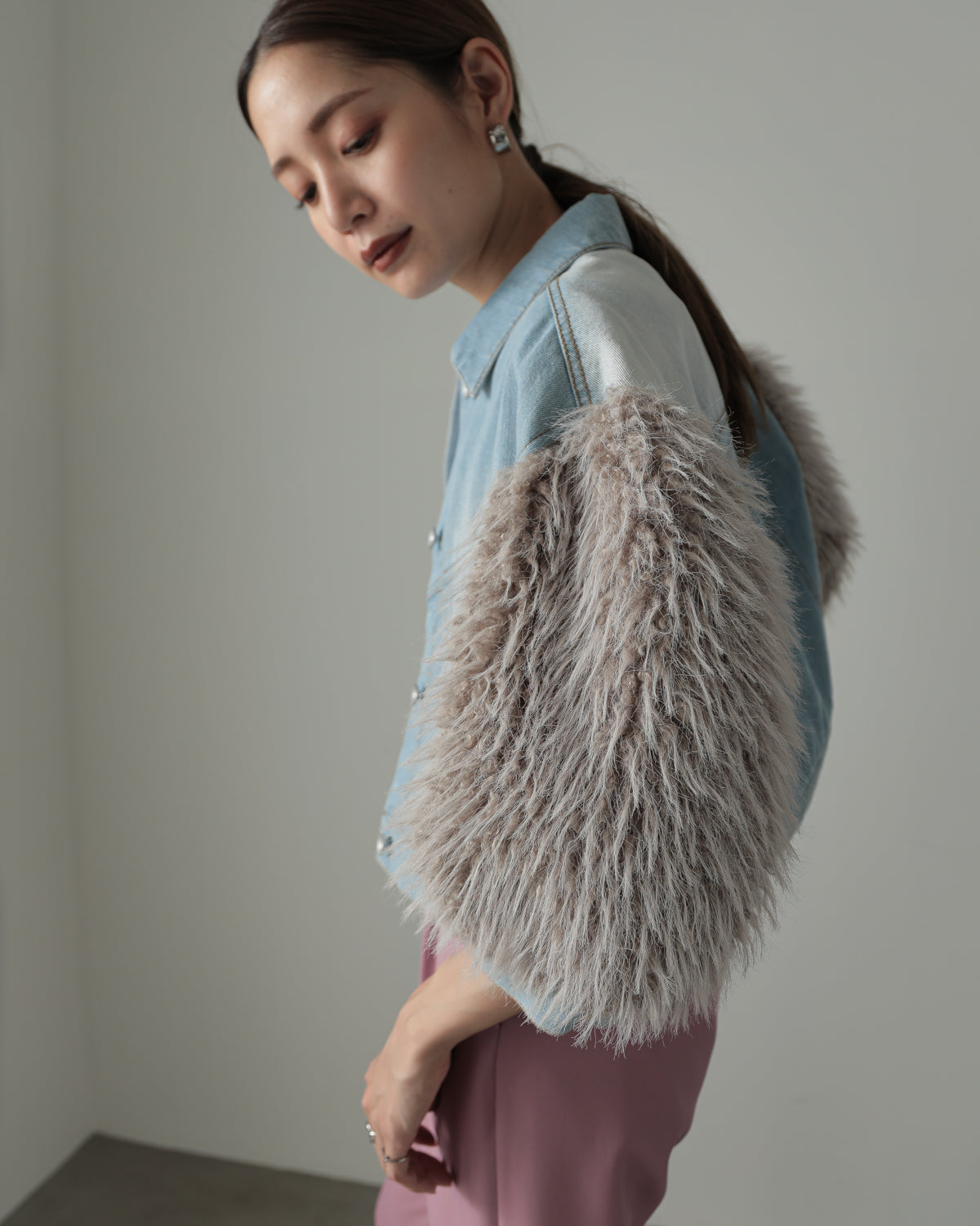 sleeve fur G jumper