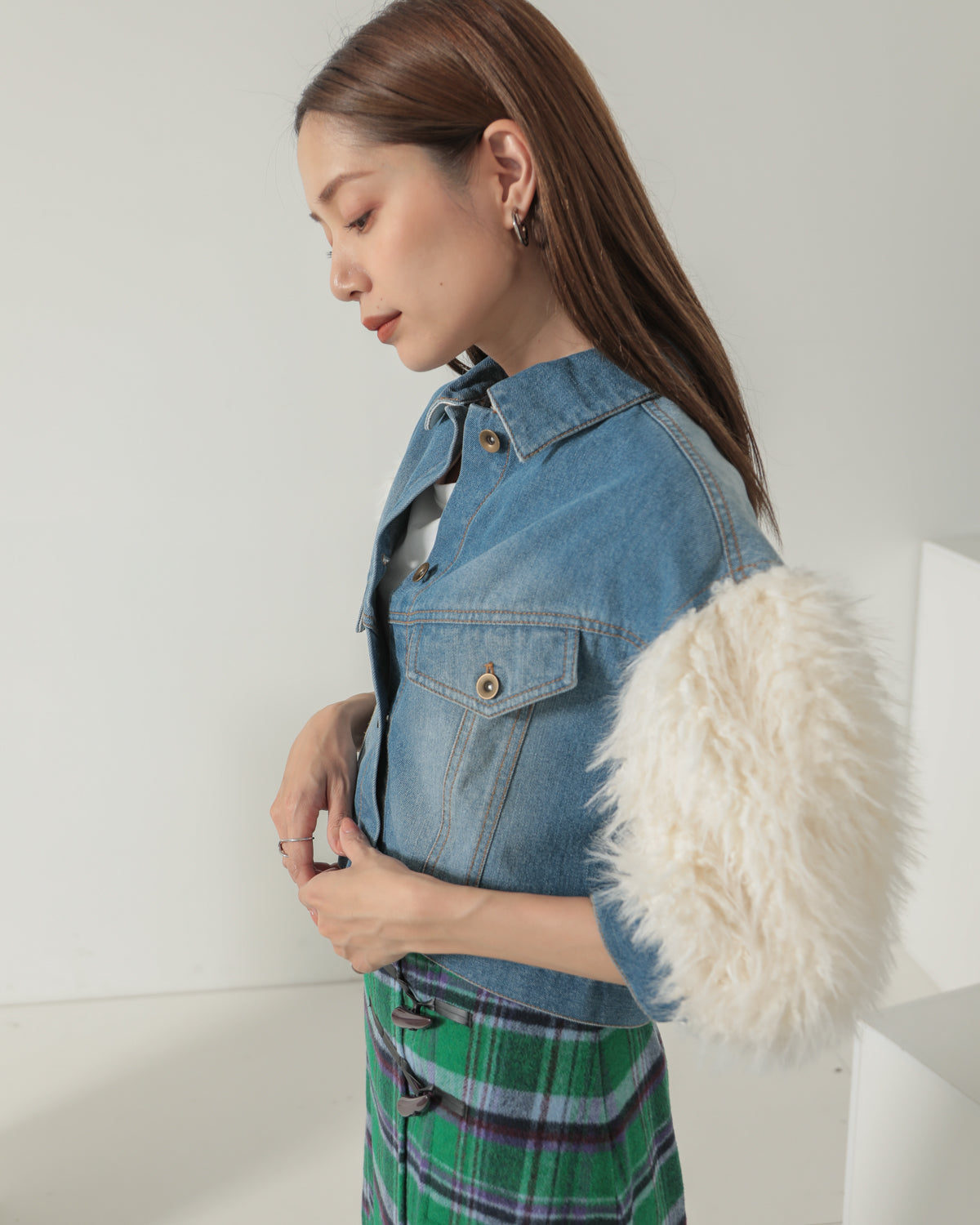 sleeve fur G jumper