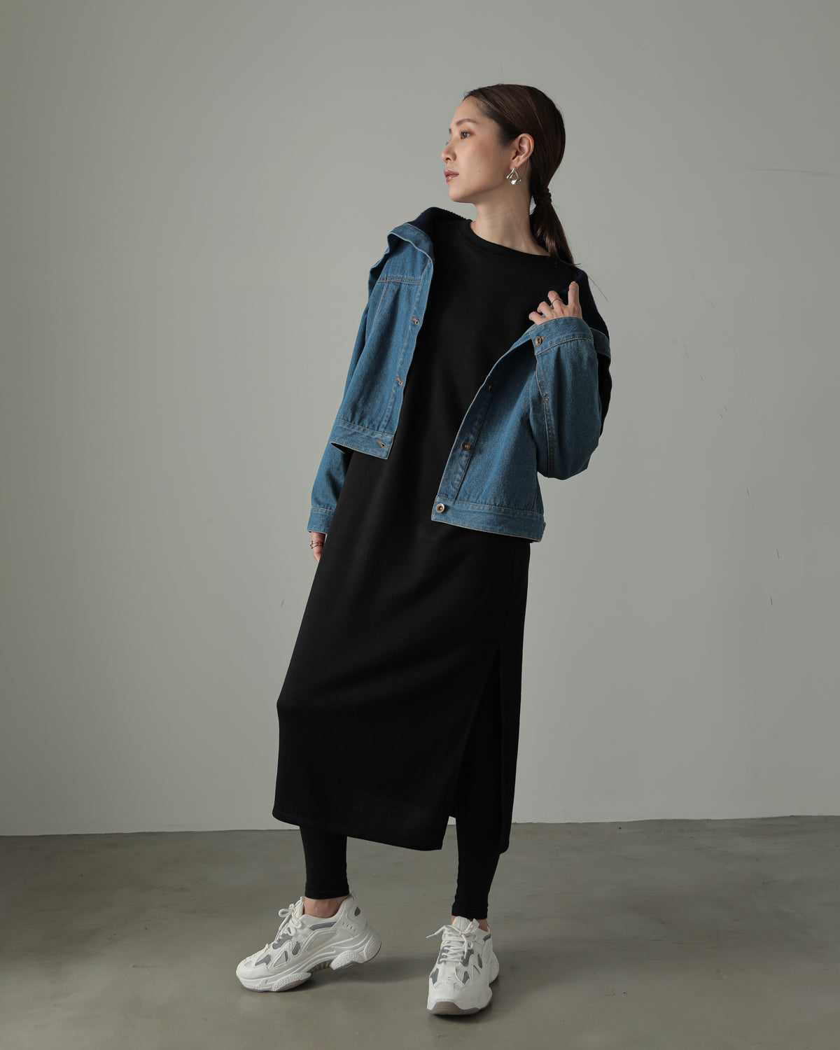 collar knit denim G Jumper