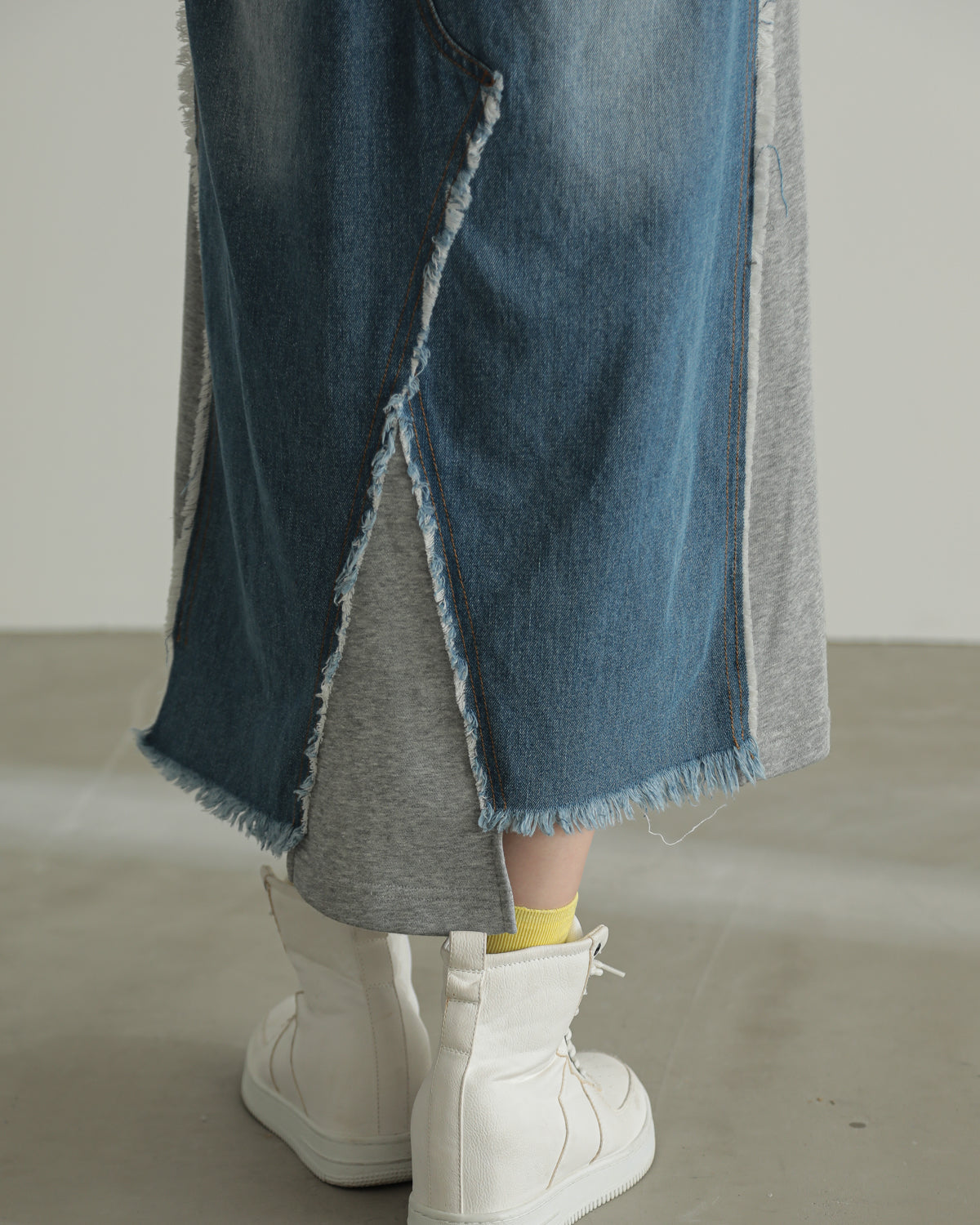 denim pasting one piece