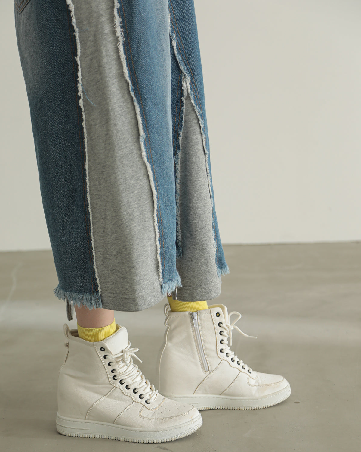 denim pasting one piece