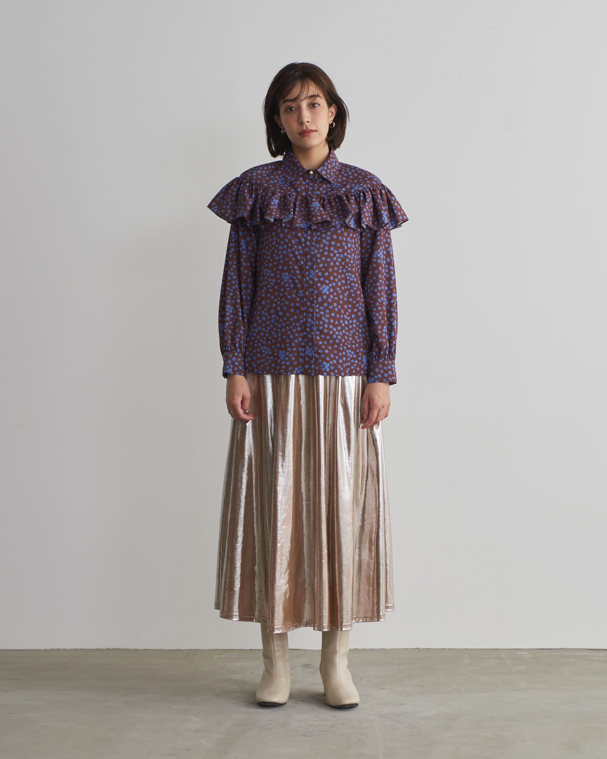 small flower print blouse