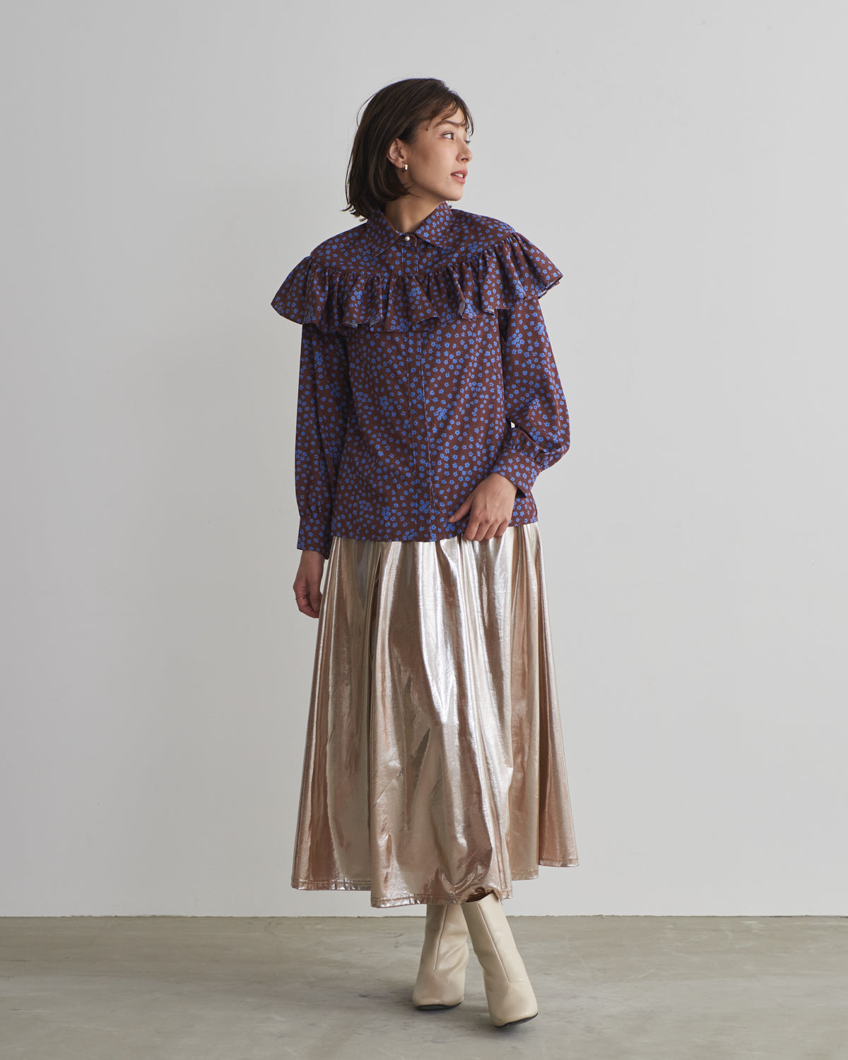 small flower print blouse